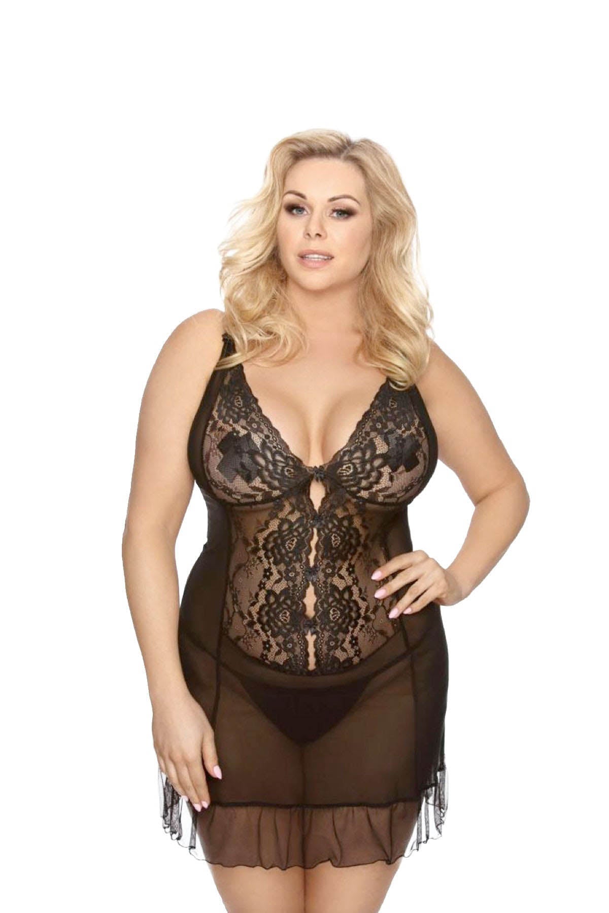 Anais Vela Chemise Lingerie Set - Plus Size