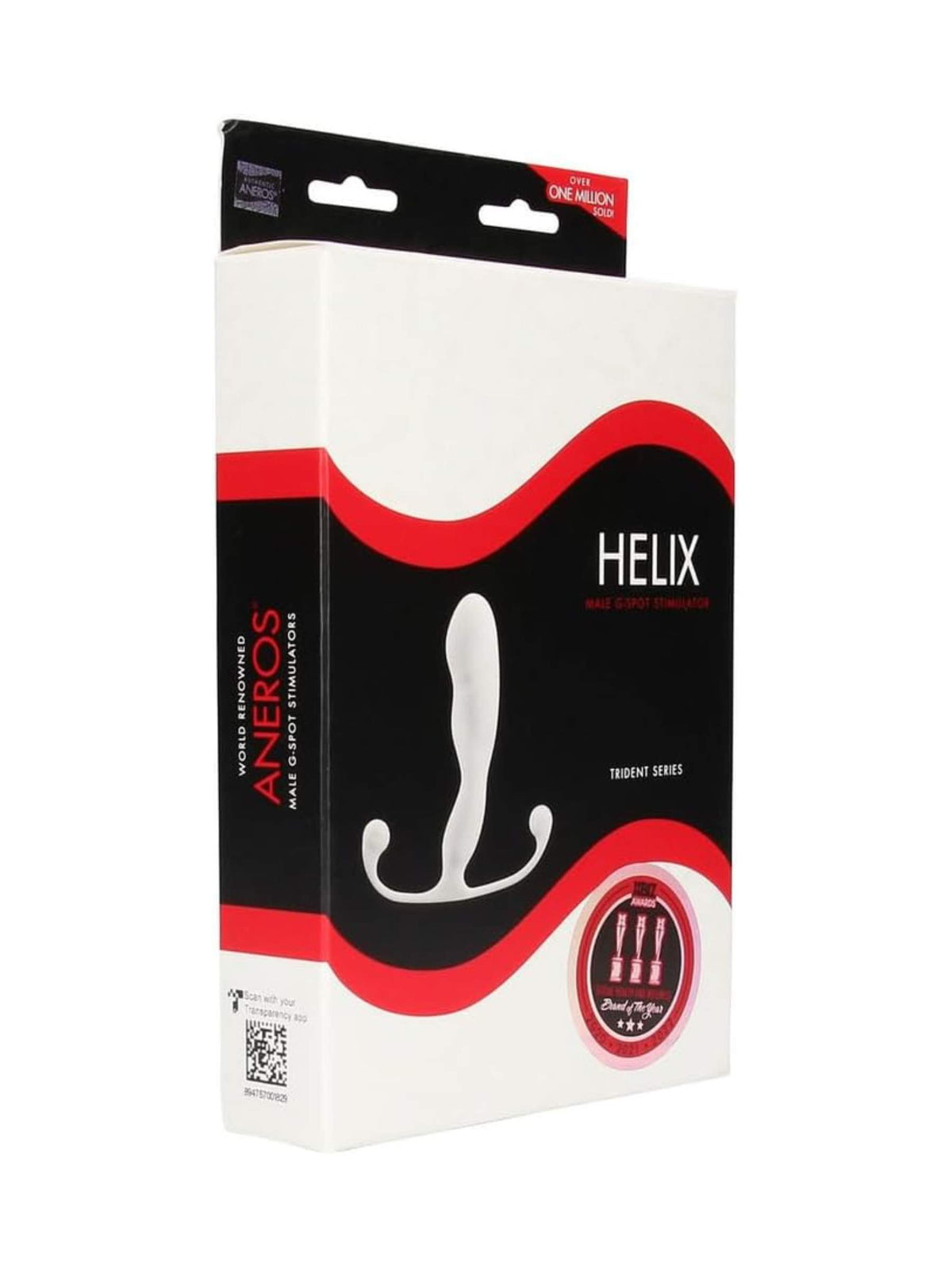 Aneros Helix Trident Series - Prostate Massager - White Silicone