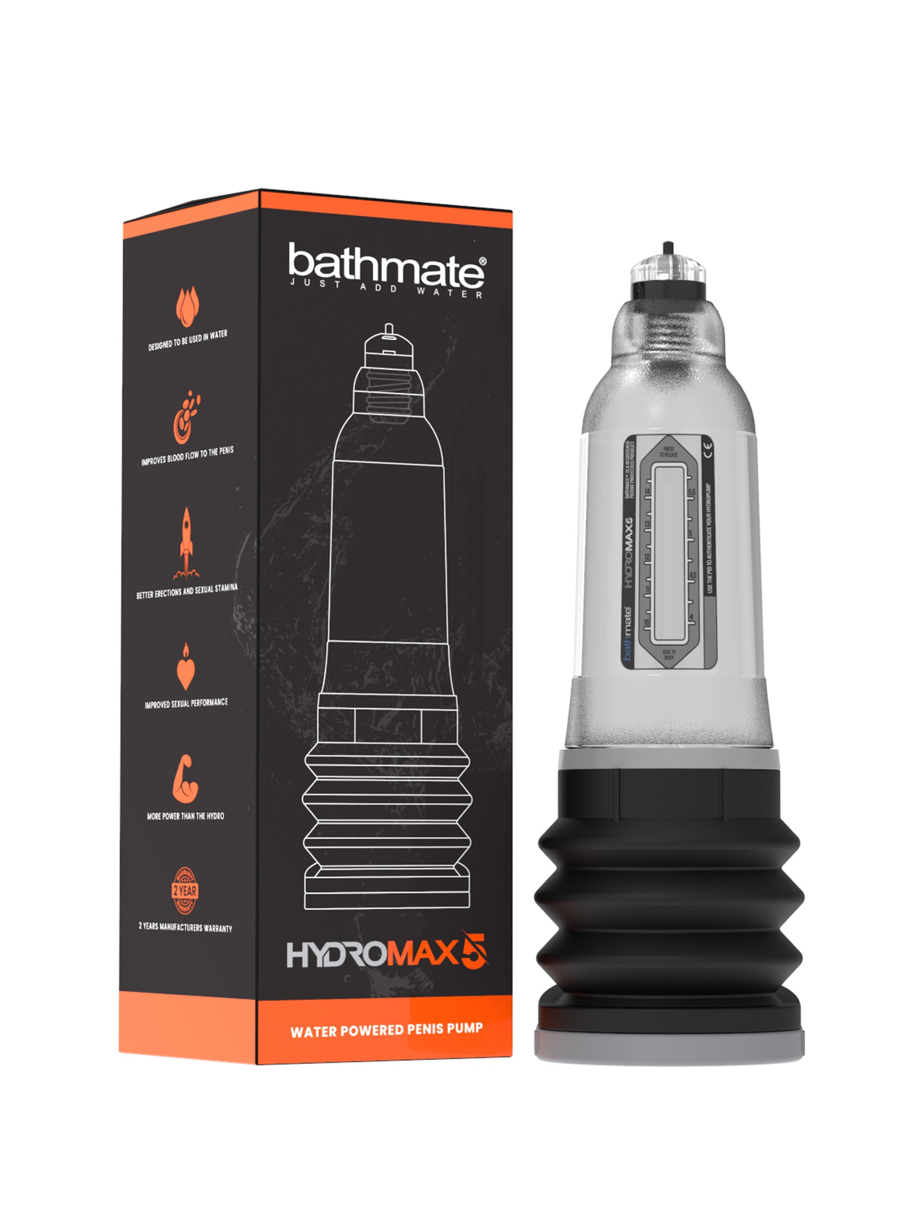 Bathmate Hydromax 5 Penis Enlargement Pump - Clear