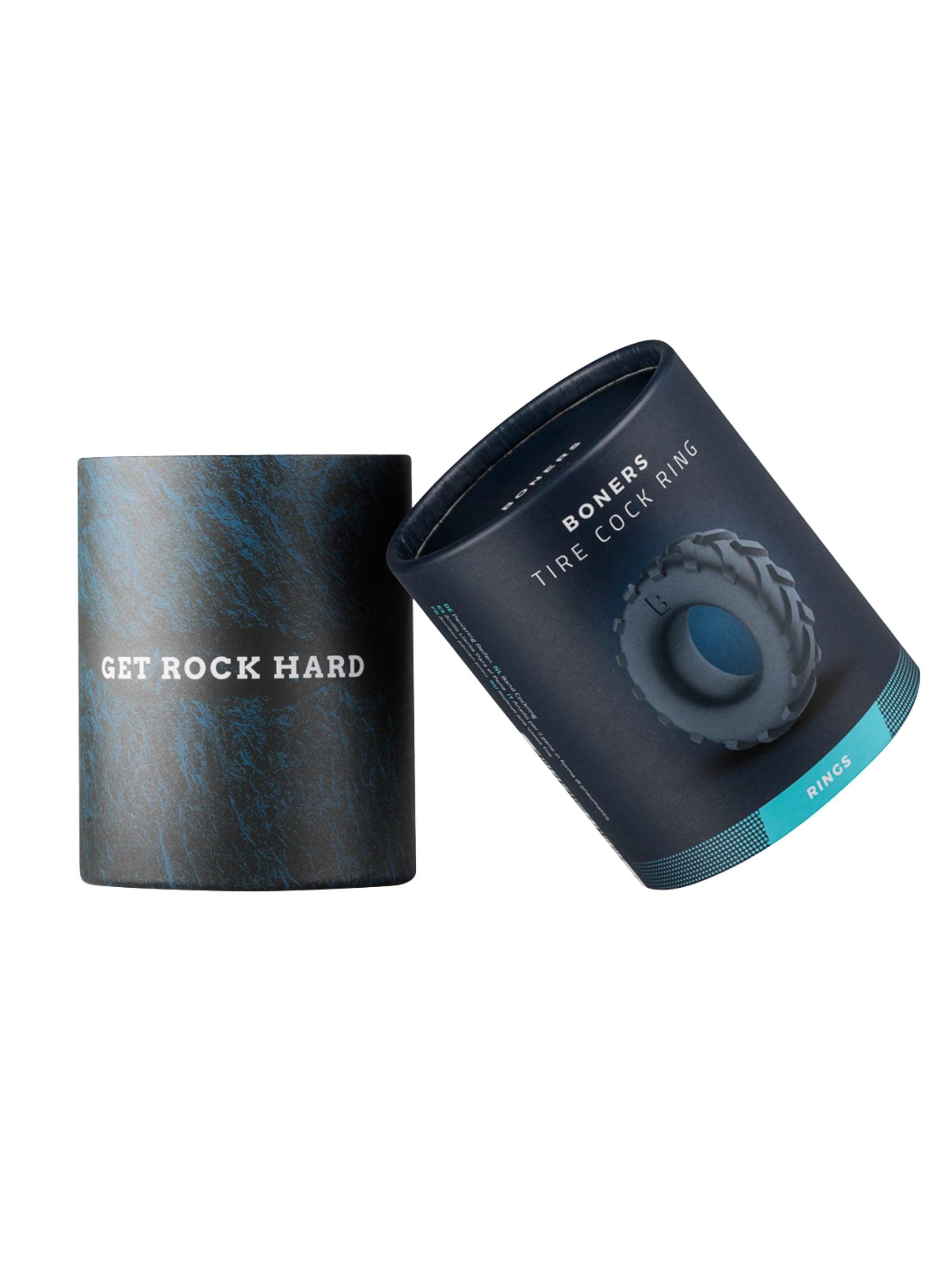 Boners Tire Cock Ring - Blue Grey