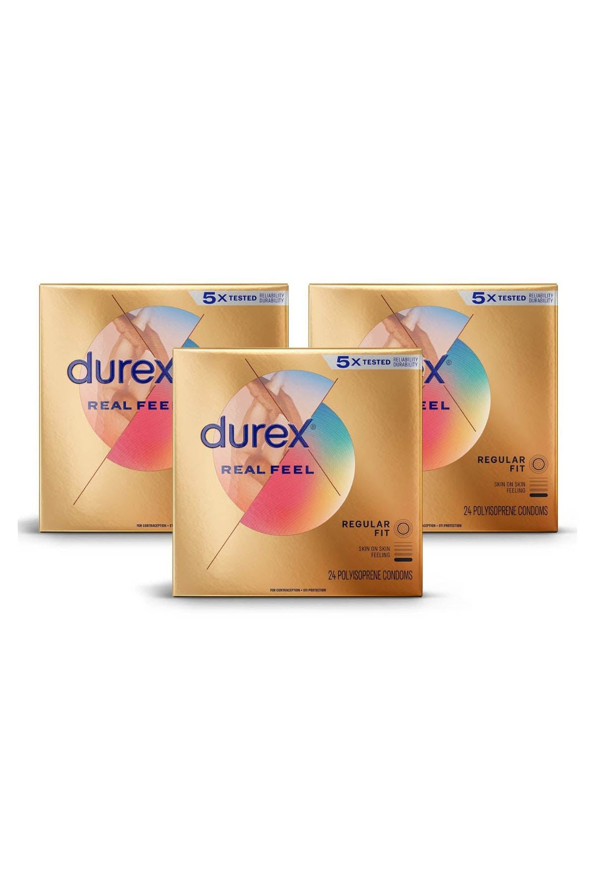 Durex Real Feel Condoms - 3 Pack