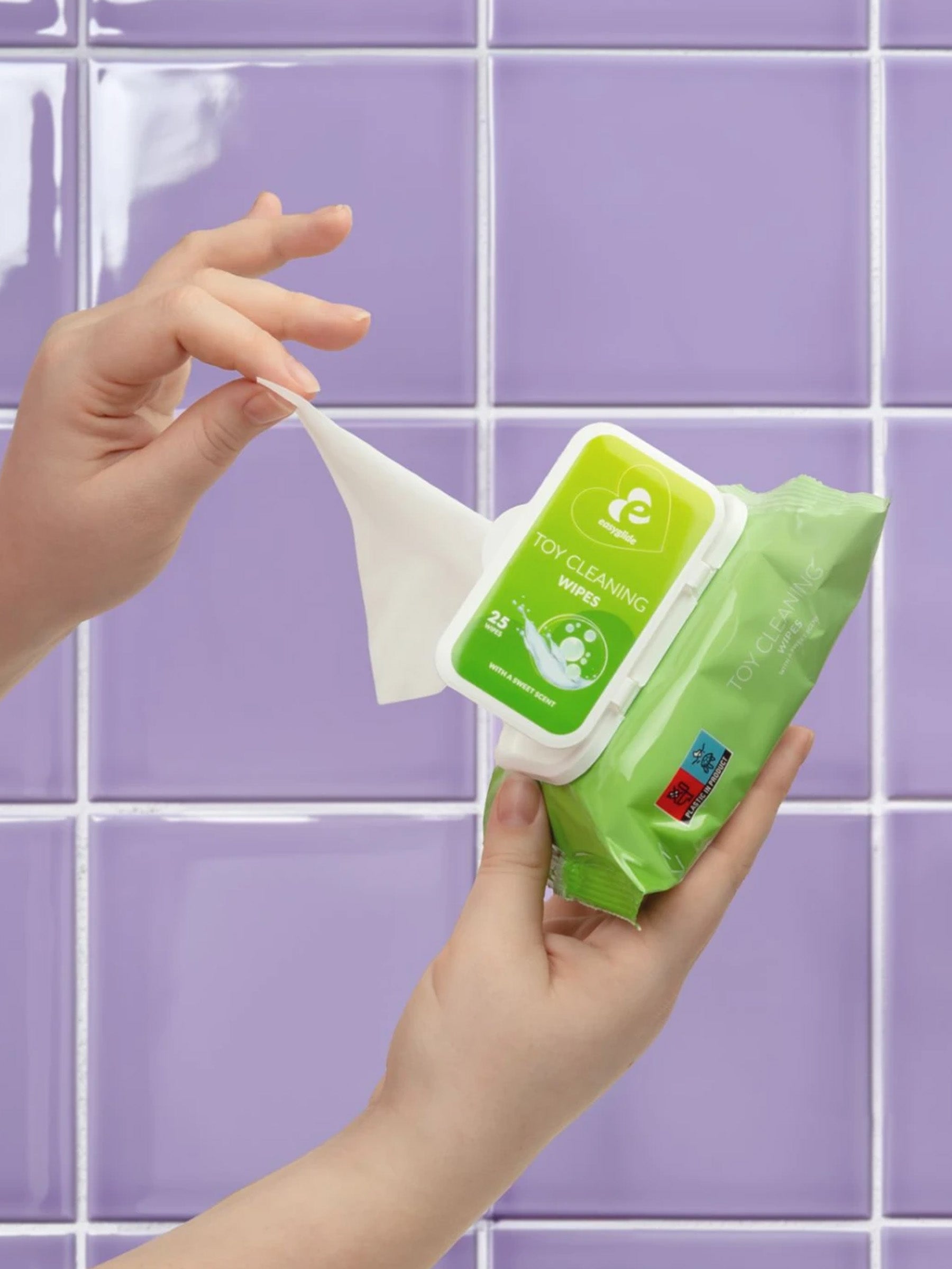 easytoys easyglide toy cleaning wipes 25 pack