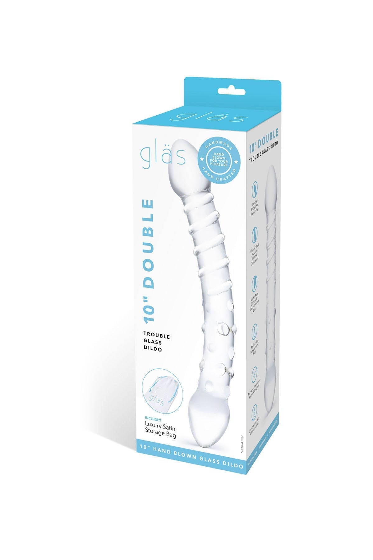 Glass Double Trouble - Glass Dildo