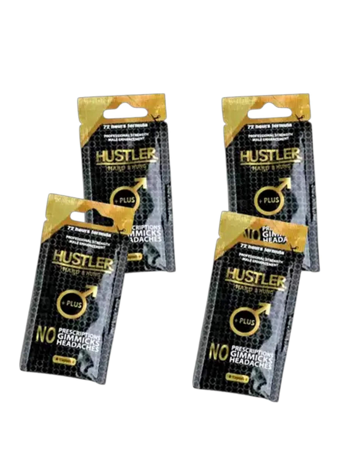 Hustler Professional Strength Male Enhancement Sachet - 4 Pack