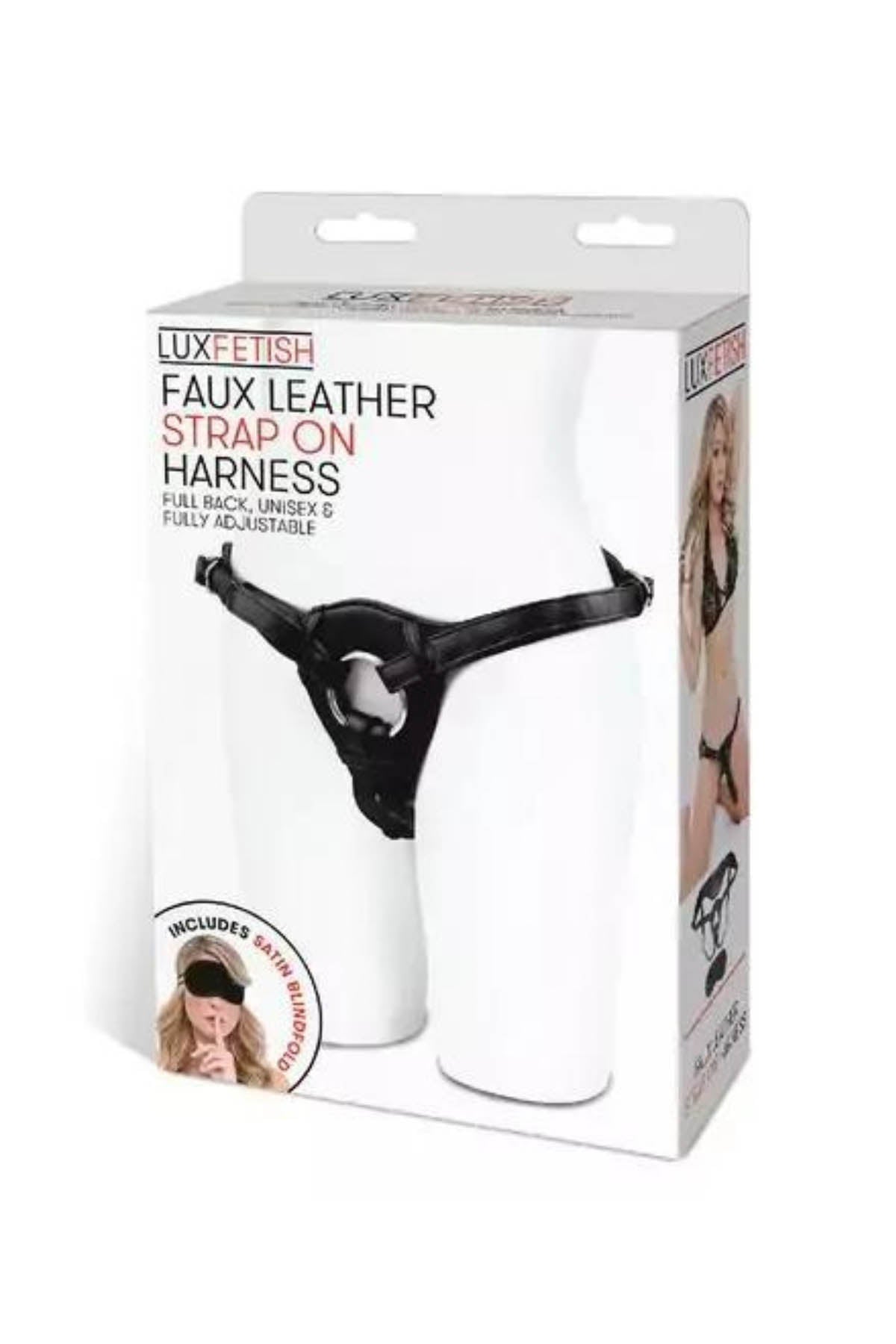 Lux Fetish Lux Patent Leather Strap-On Harness