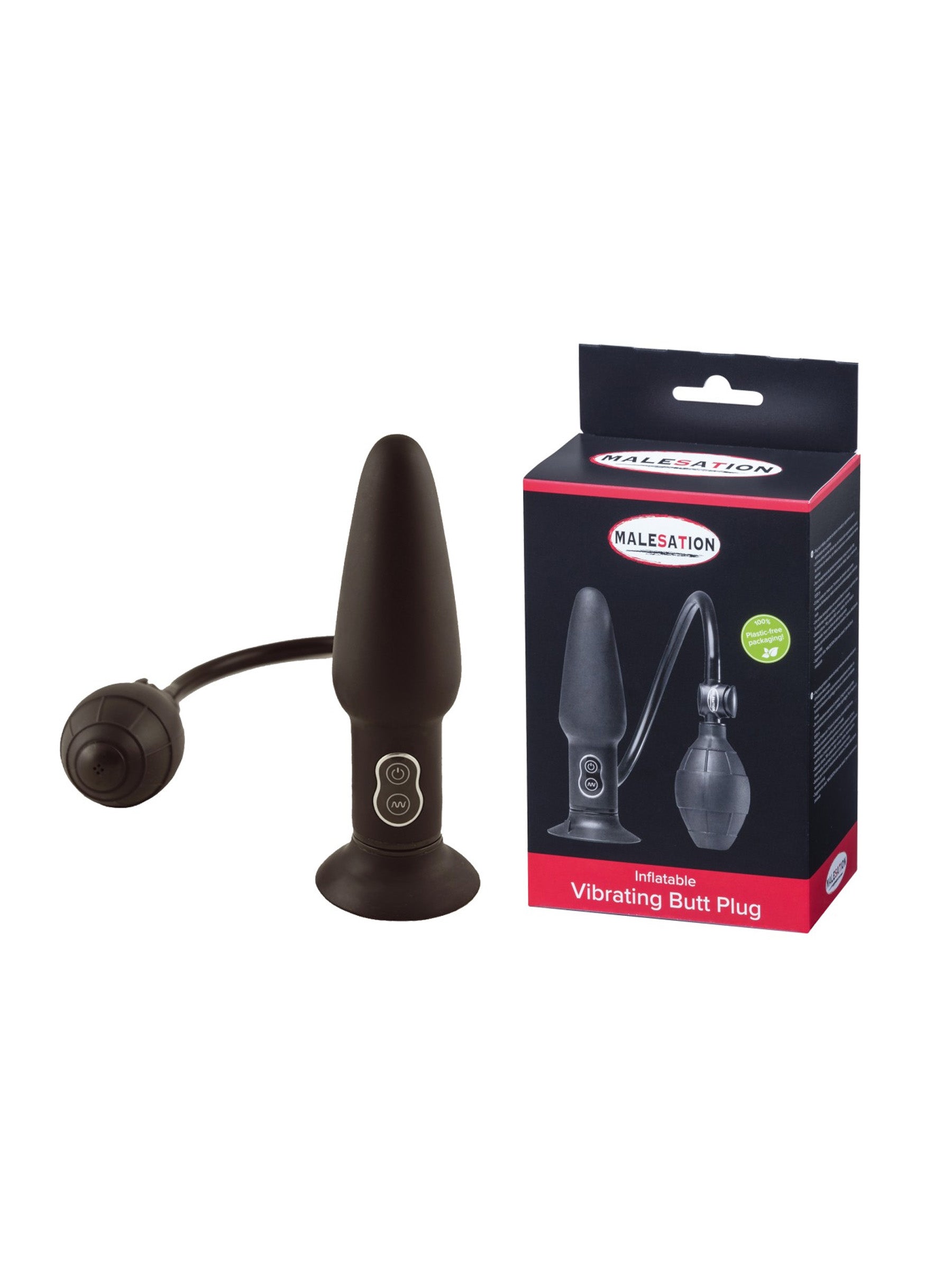 Malesation Inflatable Butt Plug With Vibrator