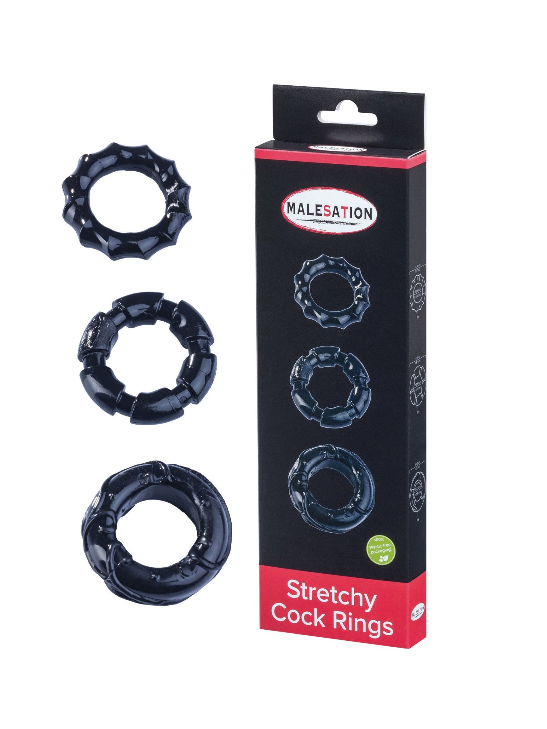 malesation stretchy cock rings set