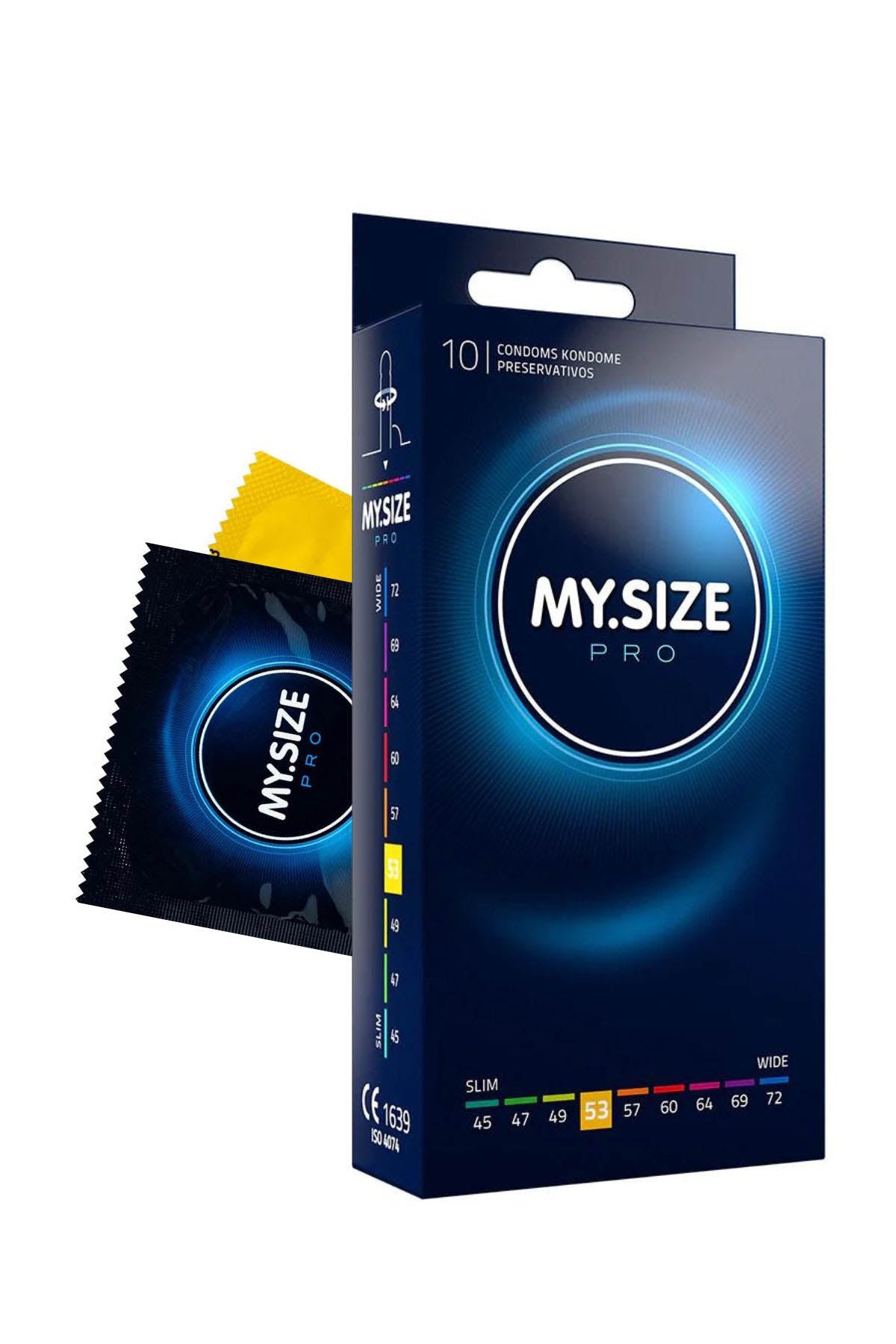 MY.SIZE Pro 53mm Condoms - 10 Pack