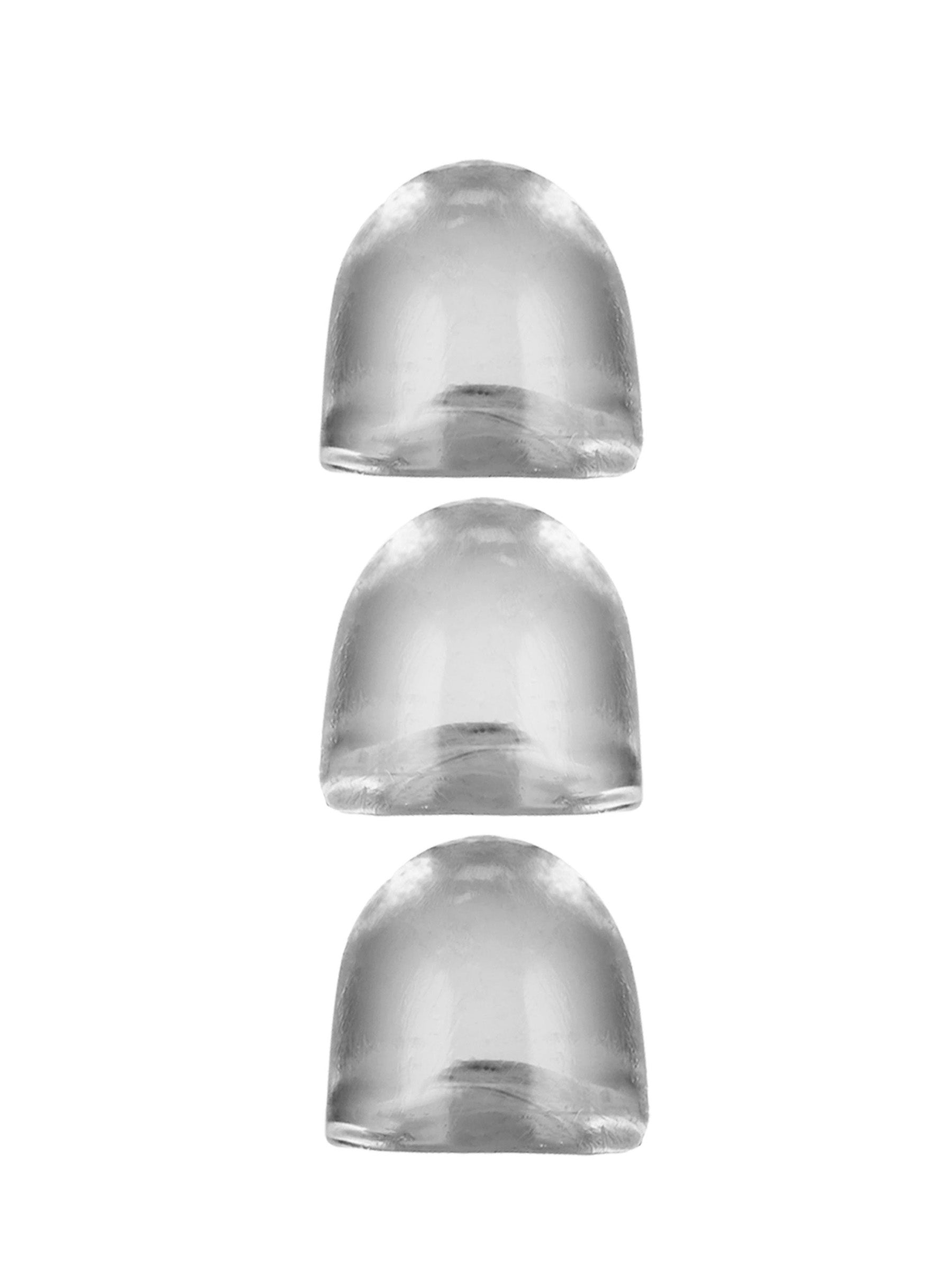 oxballs adjustfit insert 3 pack clear bullet cockheath inserts