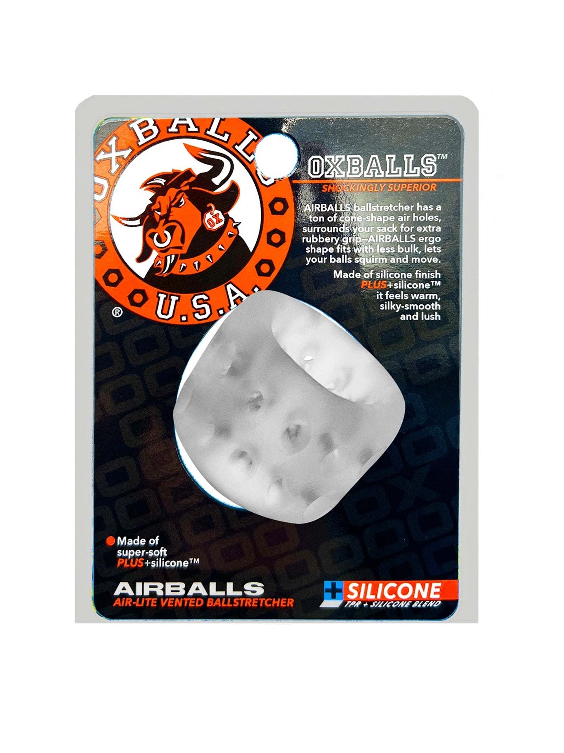 oxballs airballs air lite ice clear vented ball stretcher