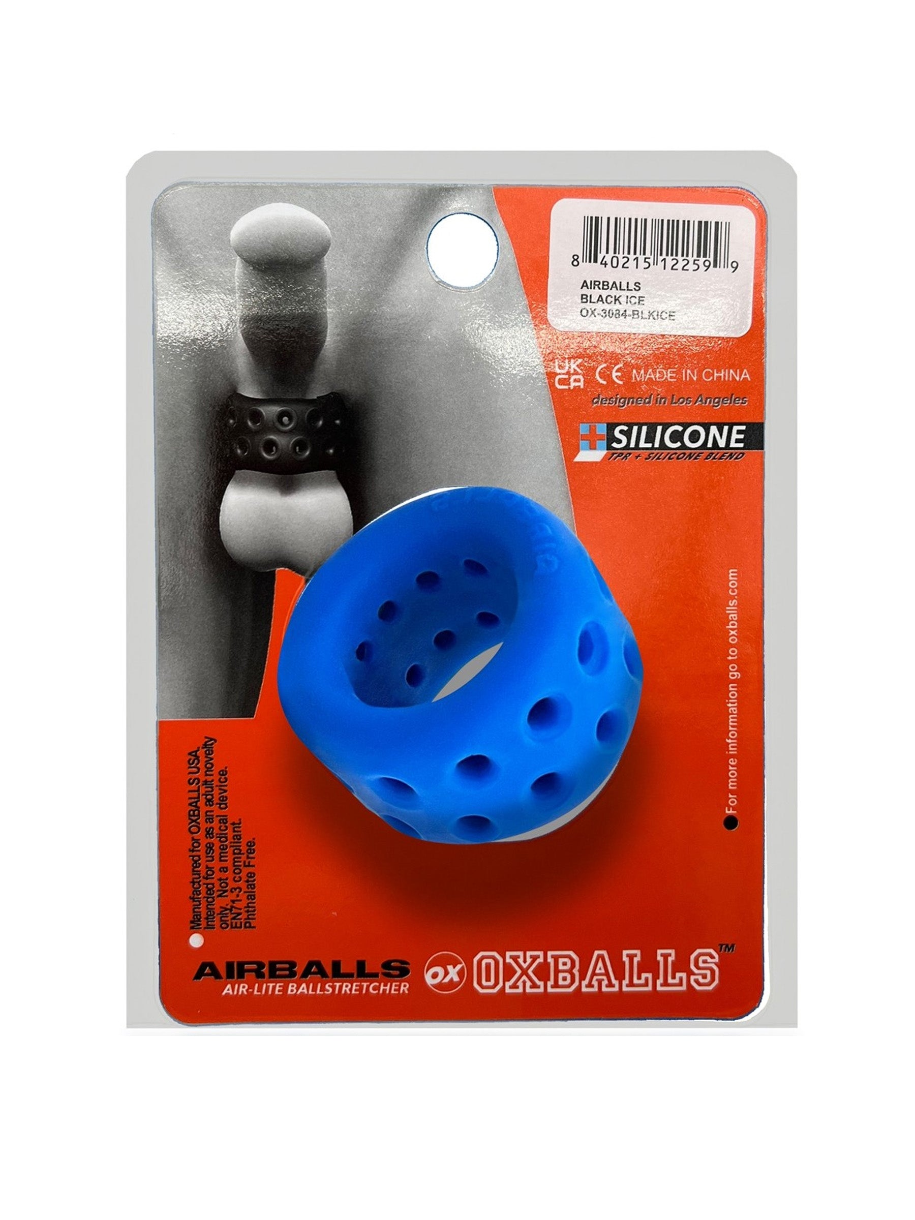 oxballs airballs air lite pool blue vented ball stretcher
