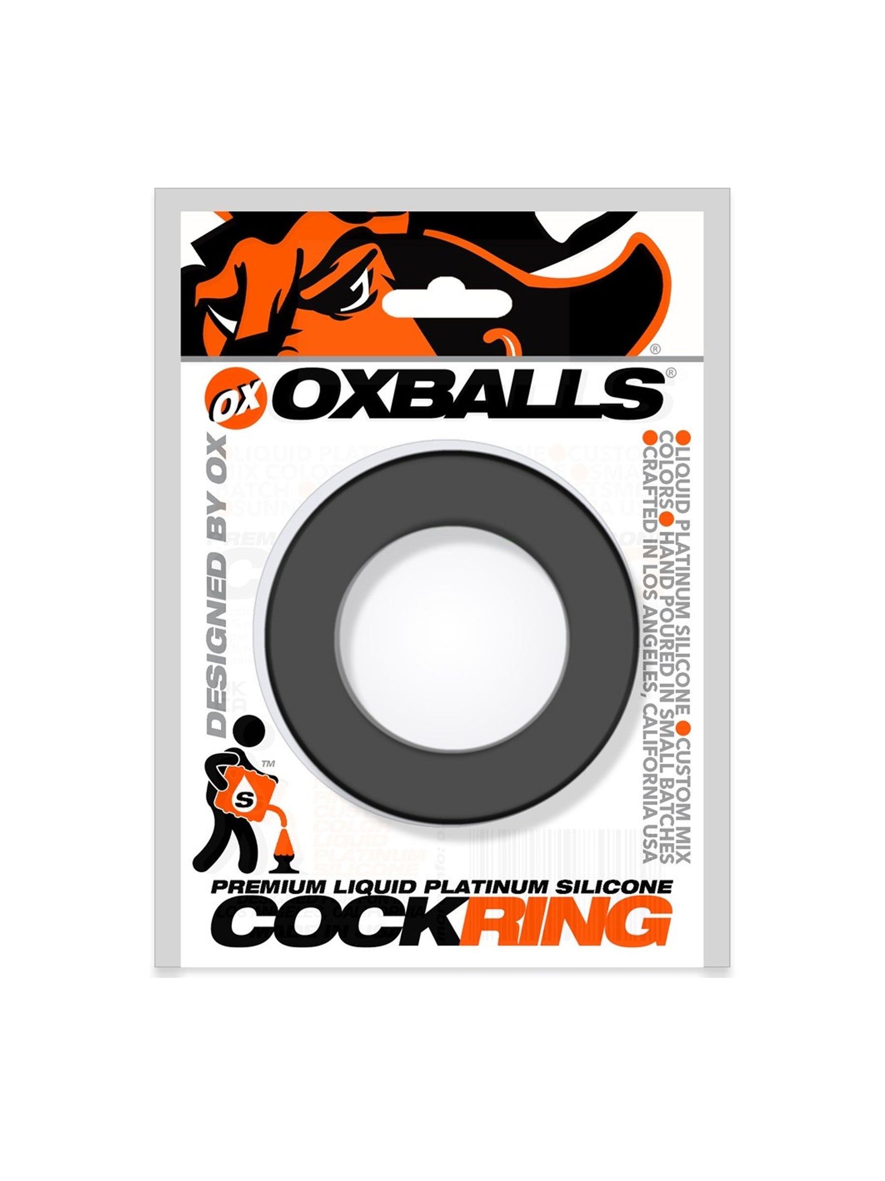 oxballs pig ring black