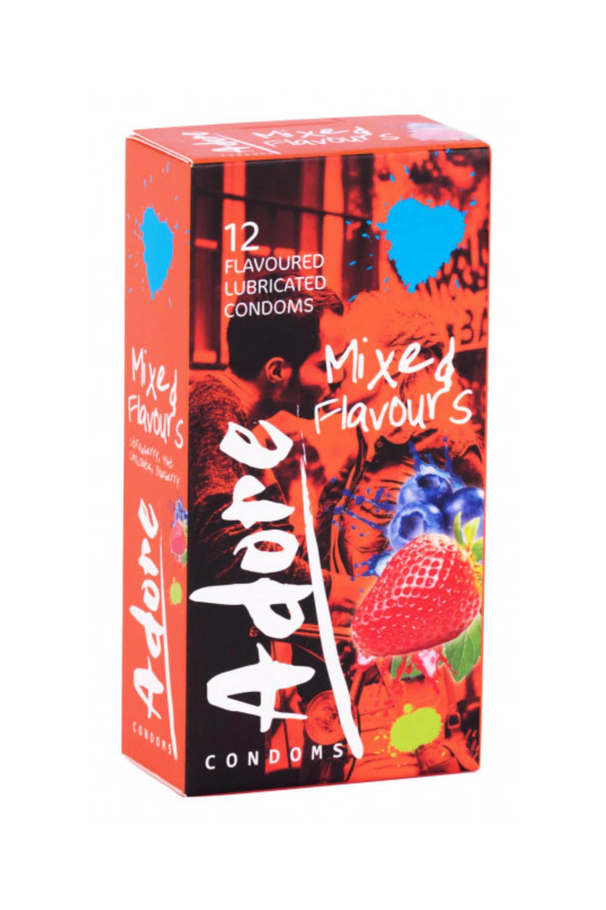 Pasante Adore Flavours Condoms - 12 Pack