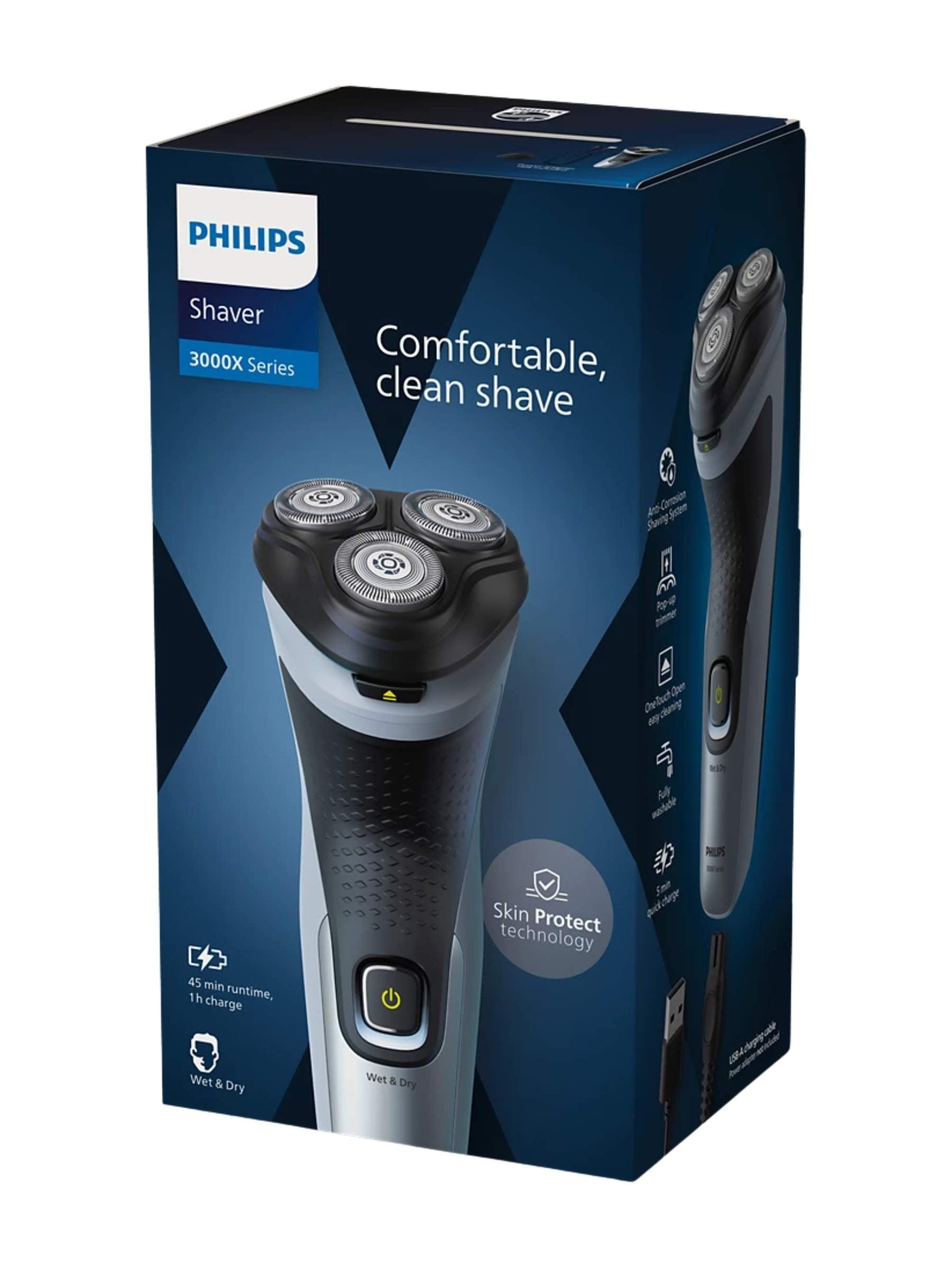 Philips 3000X Series Wet and Dry Electric Shaver - X3063/00