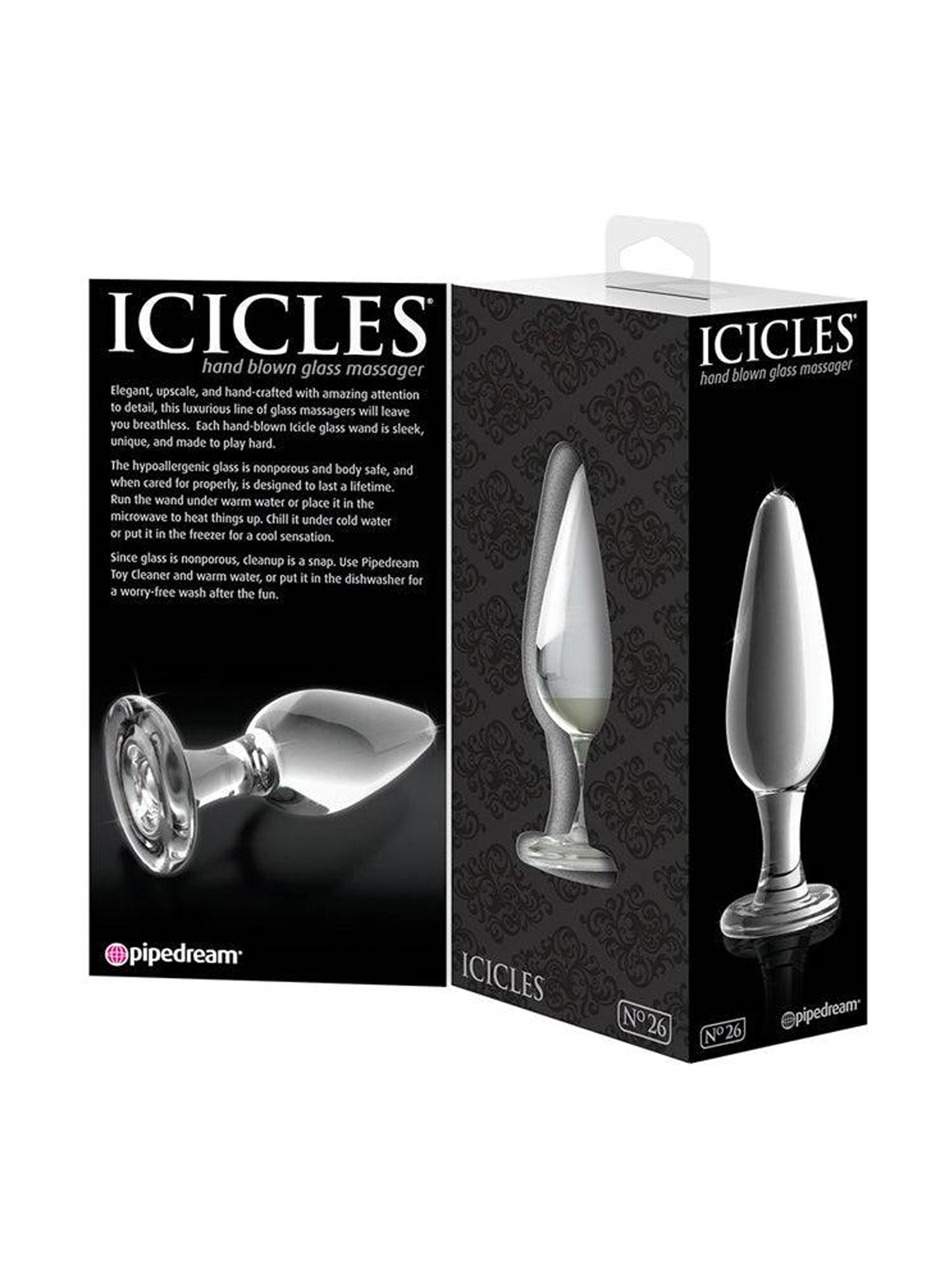 Pipedream Icicles Dildo No. 26 - Clear