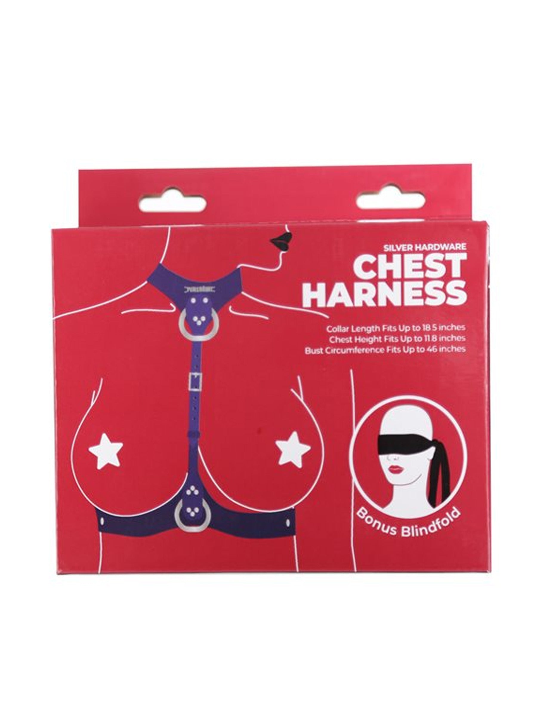 Punishment Chest Harness - Purple