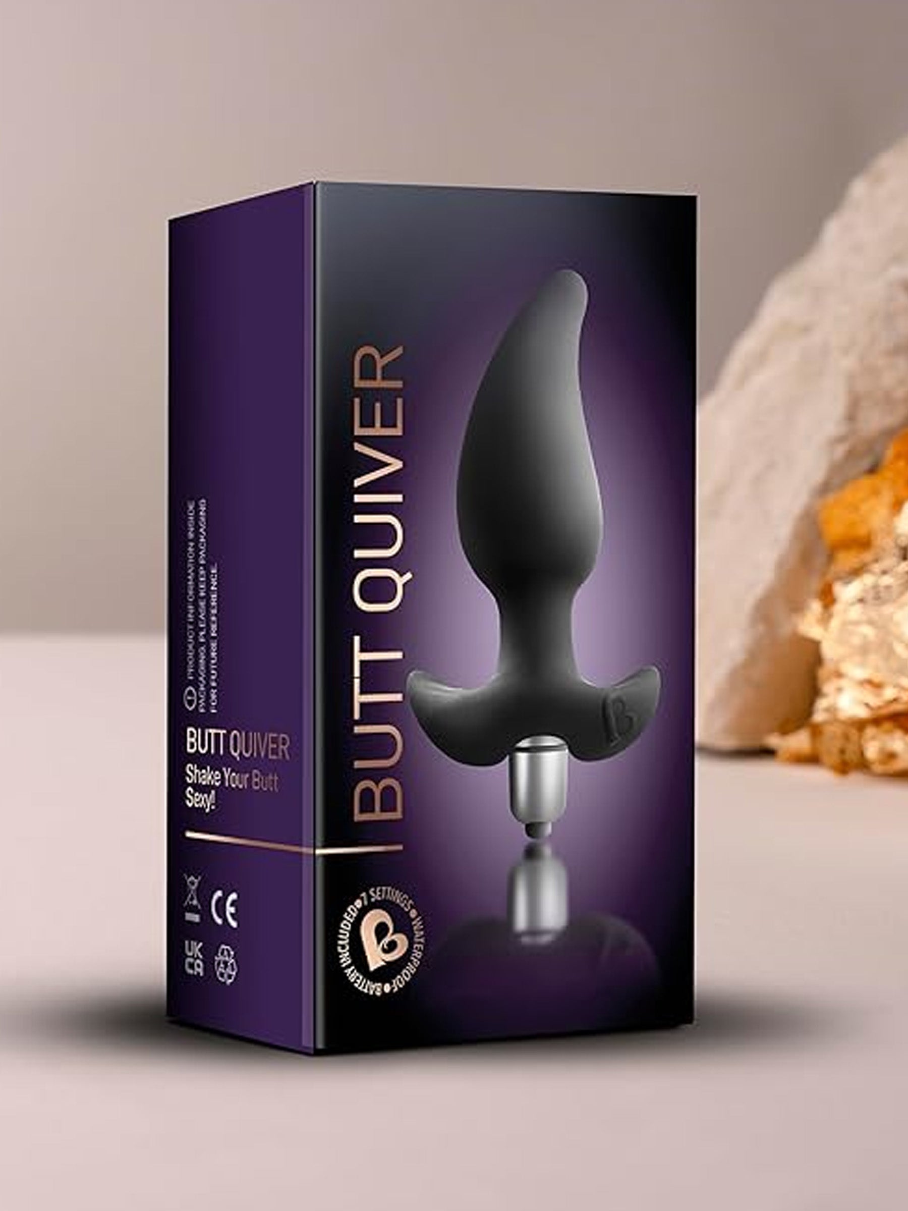 rocks-off butt quiver black