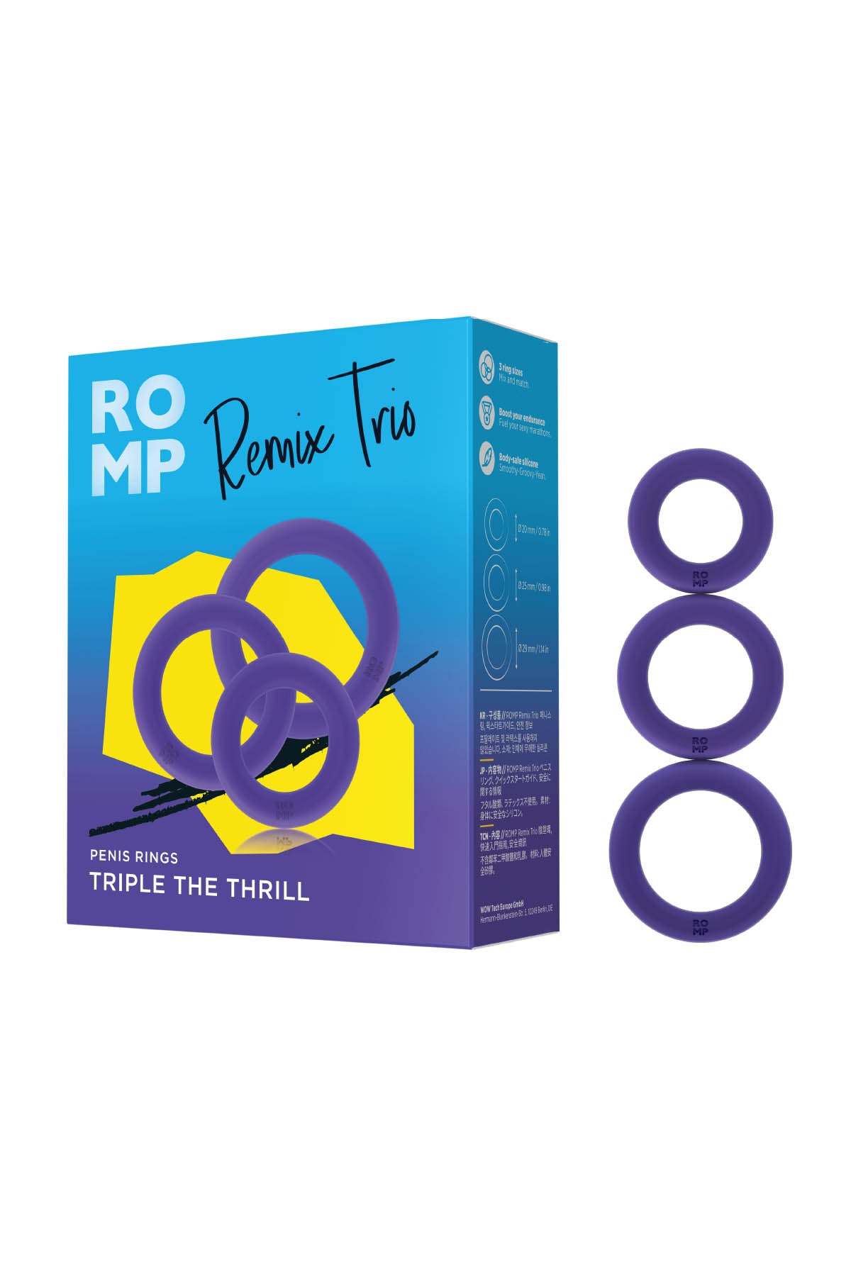 ROMP Remix Trio Cock Ring Set