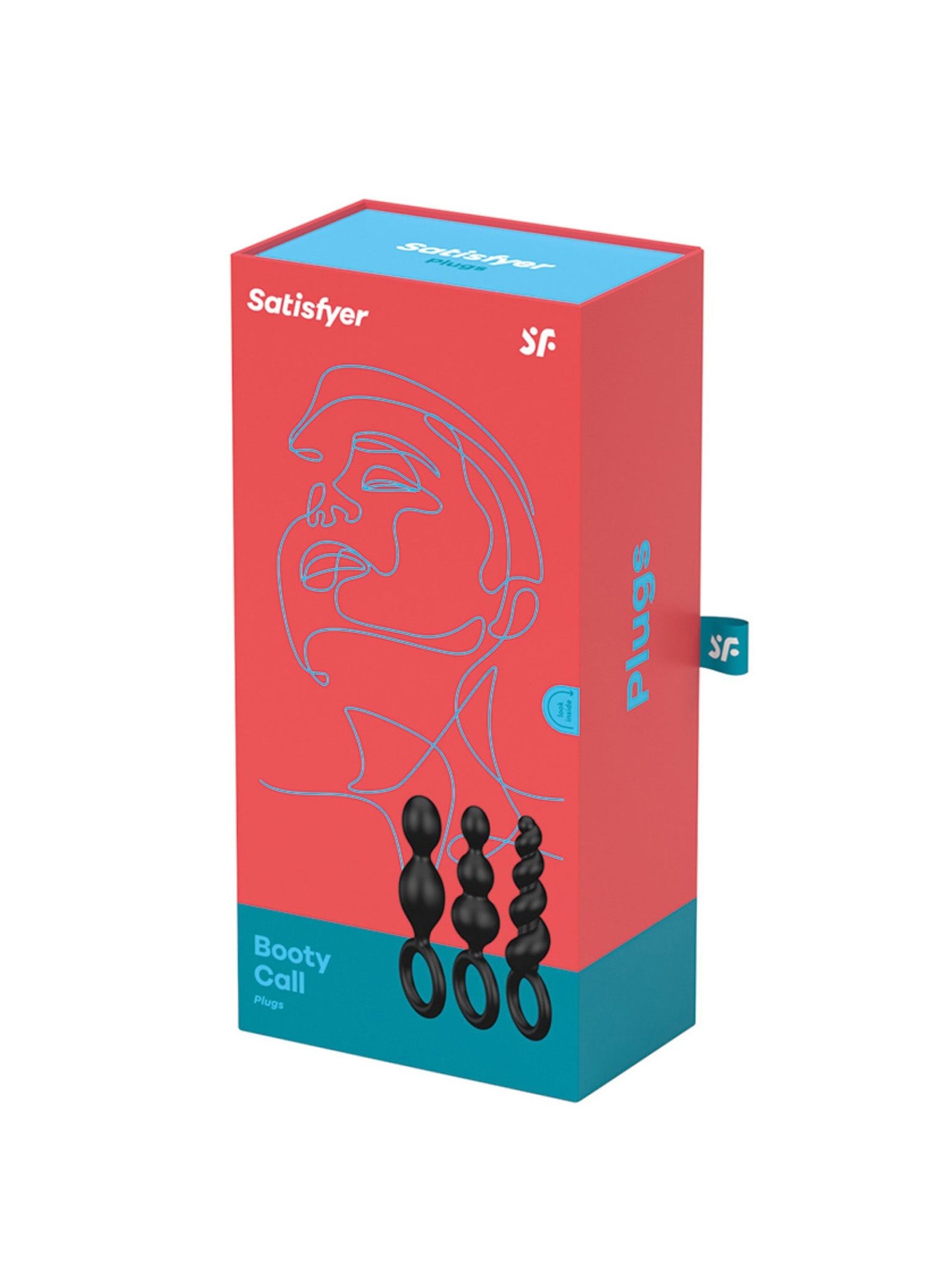 Satisfyer Booty Call - Silicone Beginner Butt Plug Set - Black