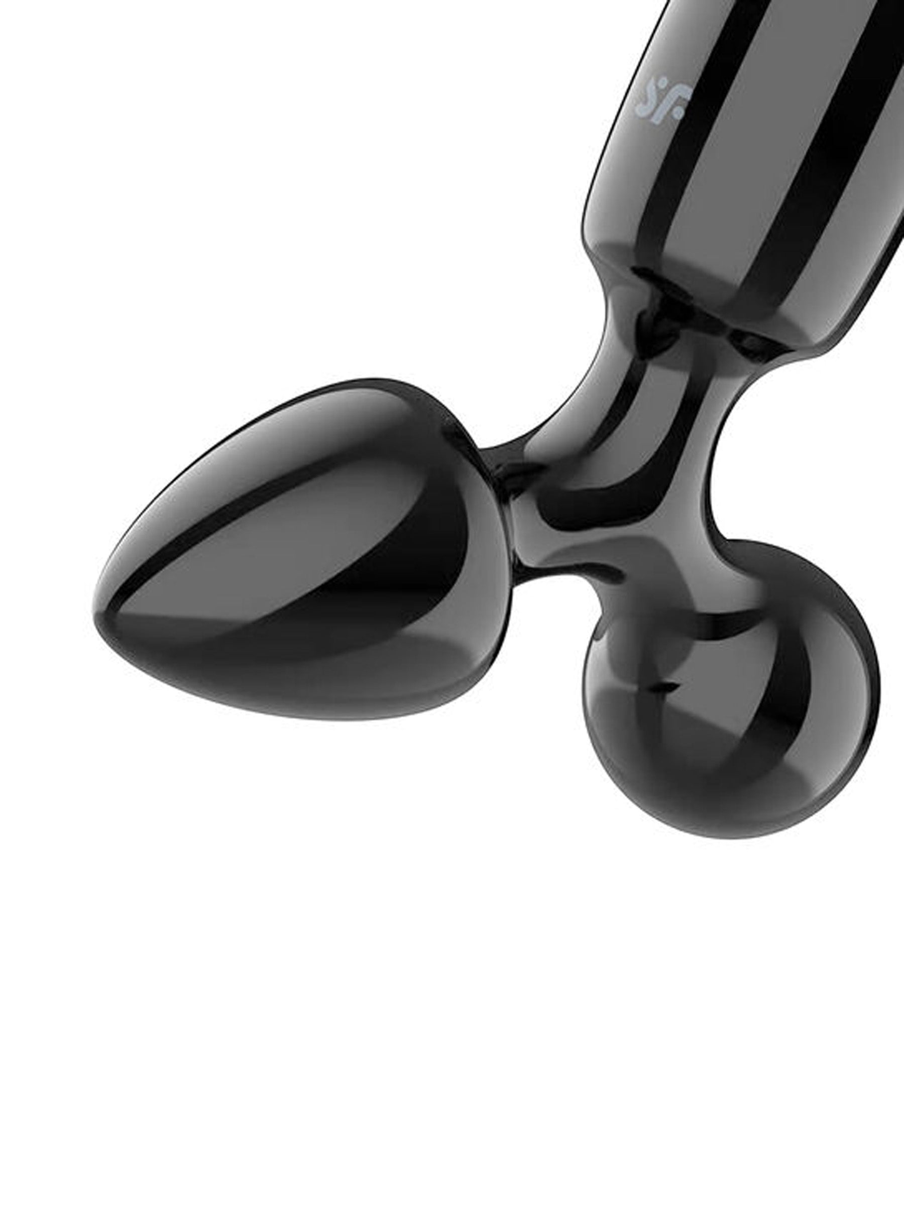 Satisfyer Triple Crystal 1 Glass Dildo Black