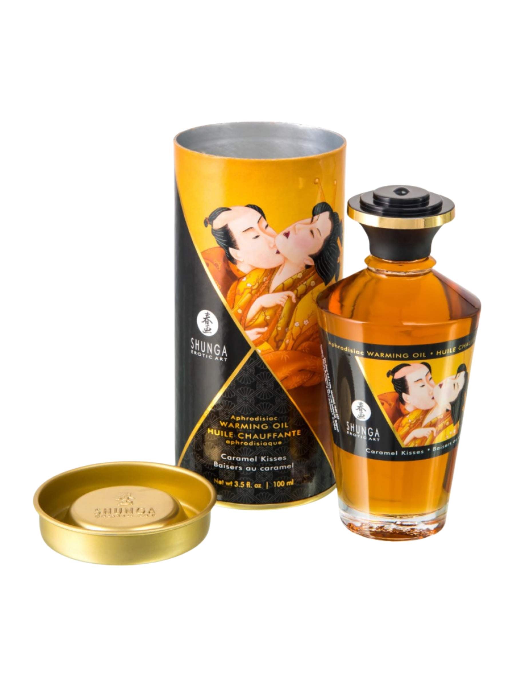 Shunga Intimate Kisses Edible Massage Oil - Caramel - 100ml