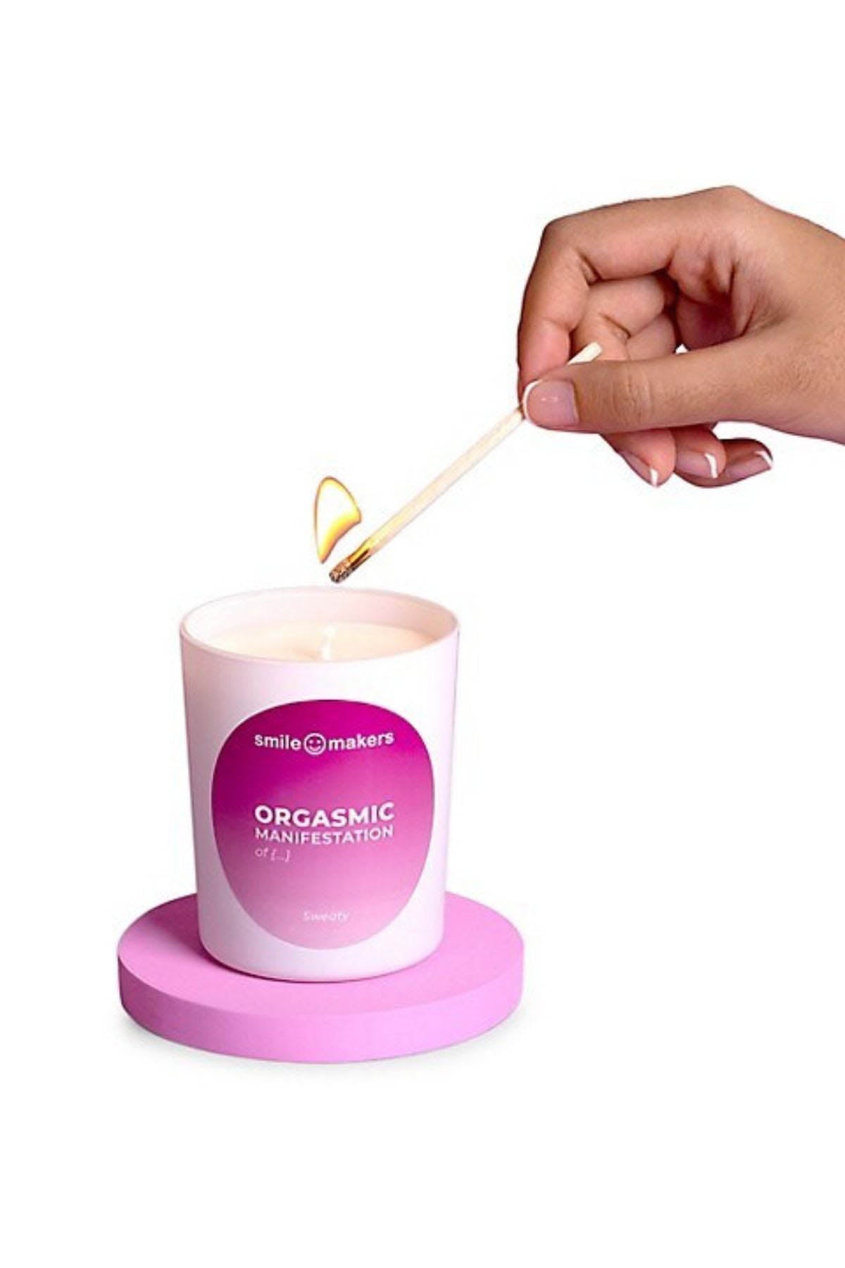 Smile Makers Orgasmic Manifestation of Sweaty Massage Candle