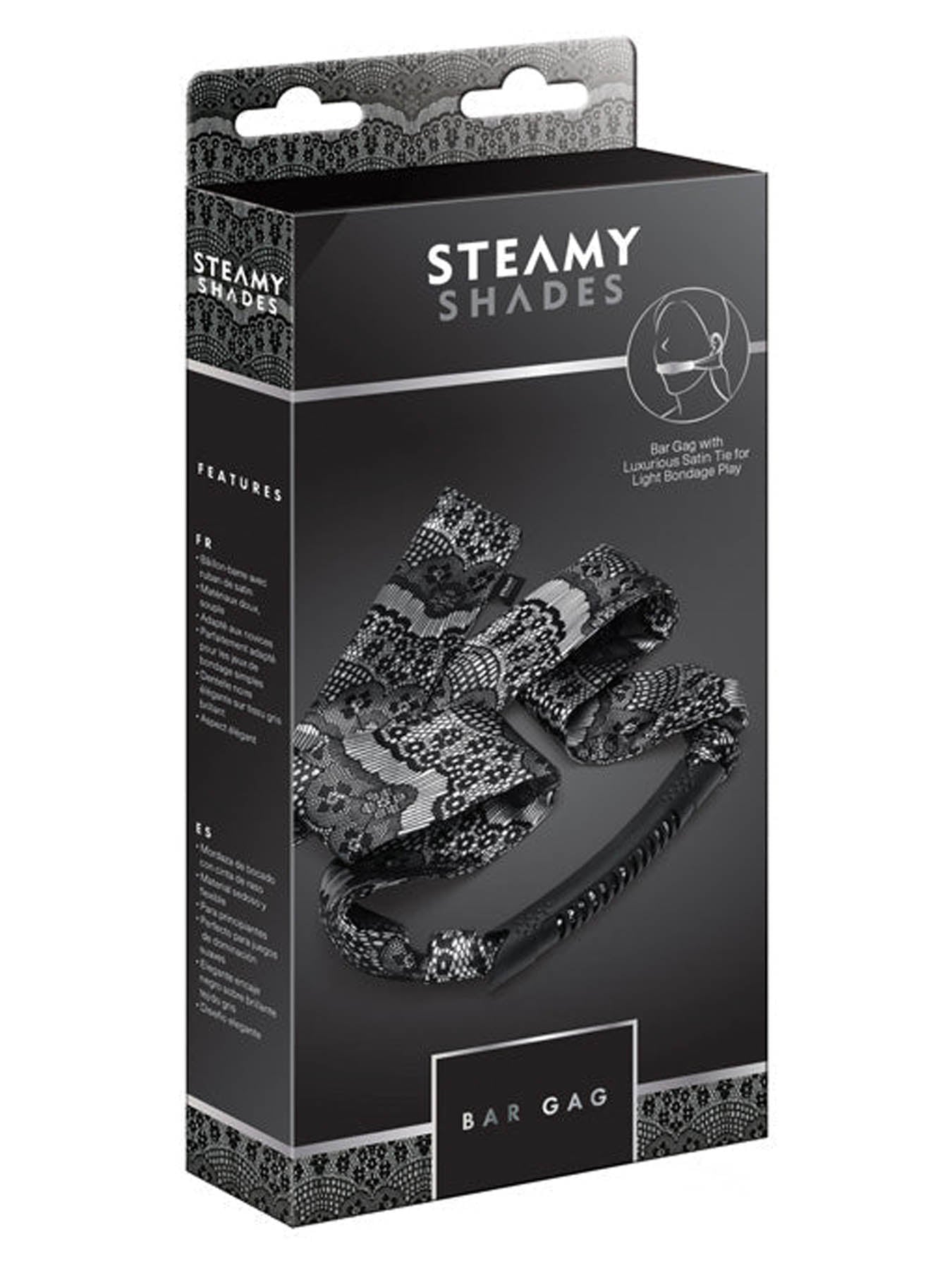 Steamy Shades Satin Tie Bar Gag