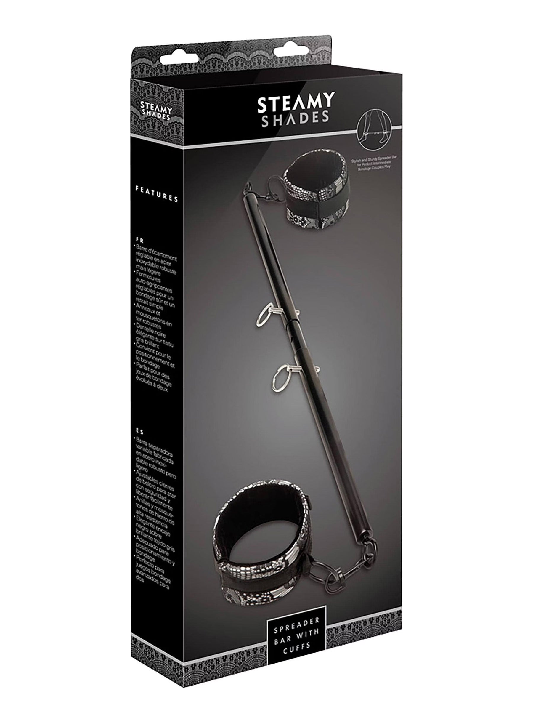 Steamy Shades Spreader Bar with Cuffs