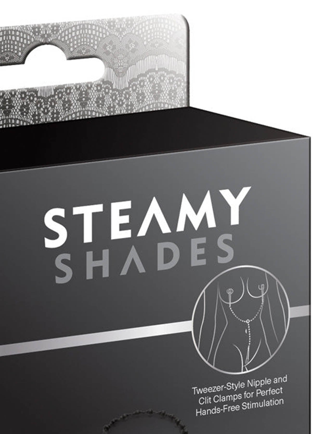 Steamy Shades Y-Style Beaded Nipple And Clit Clamps