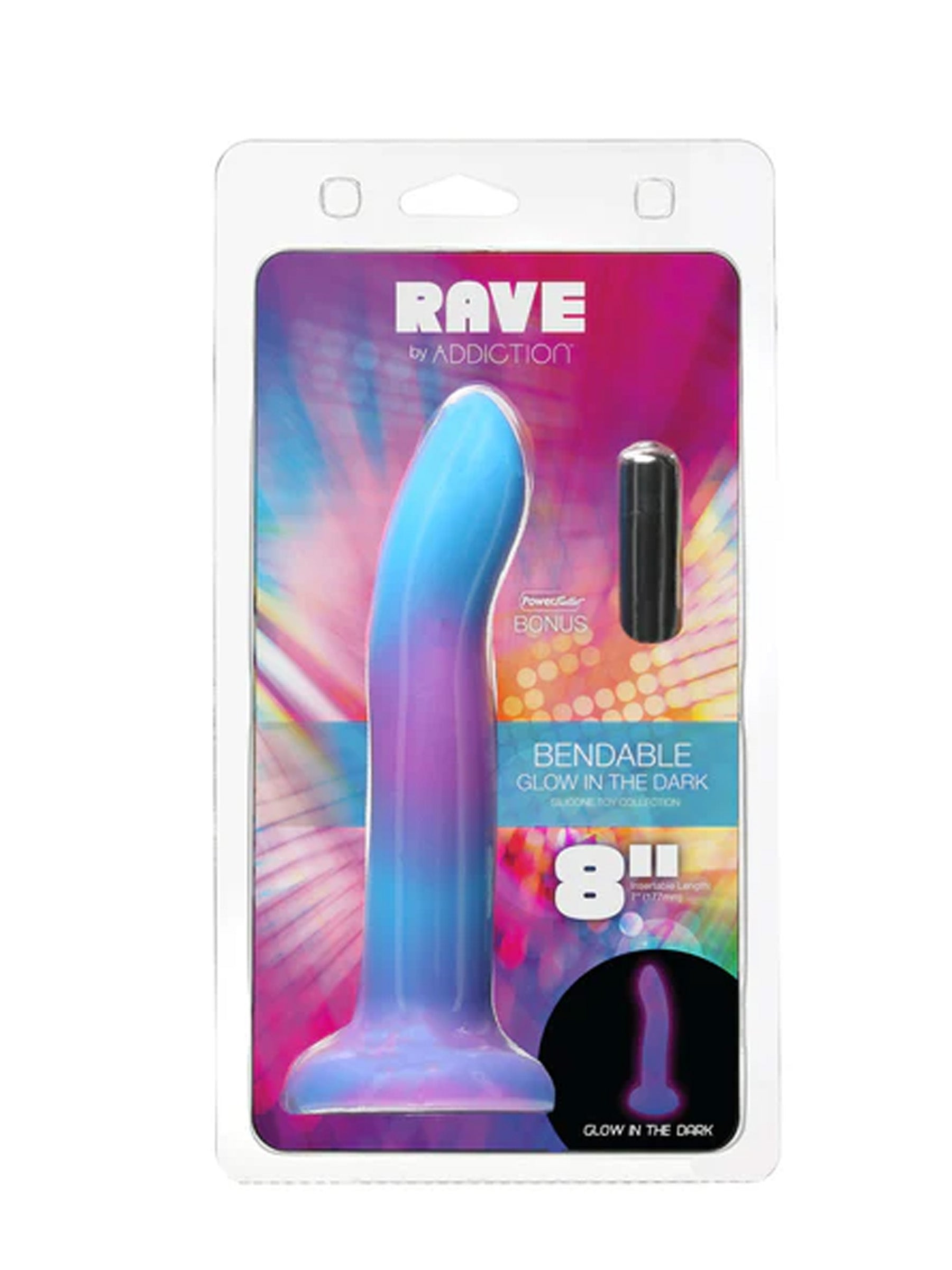 Swan Addiction Rave Dildo - Purple Blue
