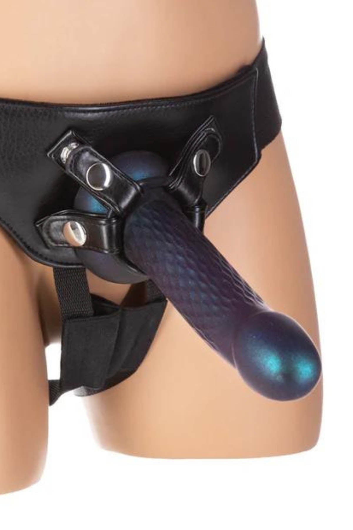 Swan Fantasy Siren Shimmer Suction Dildo - Blue