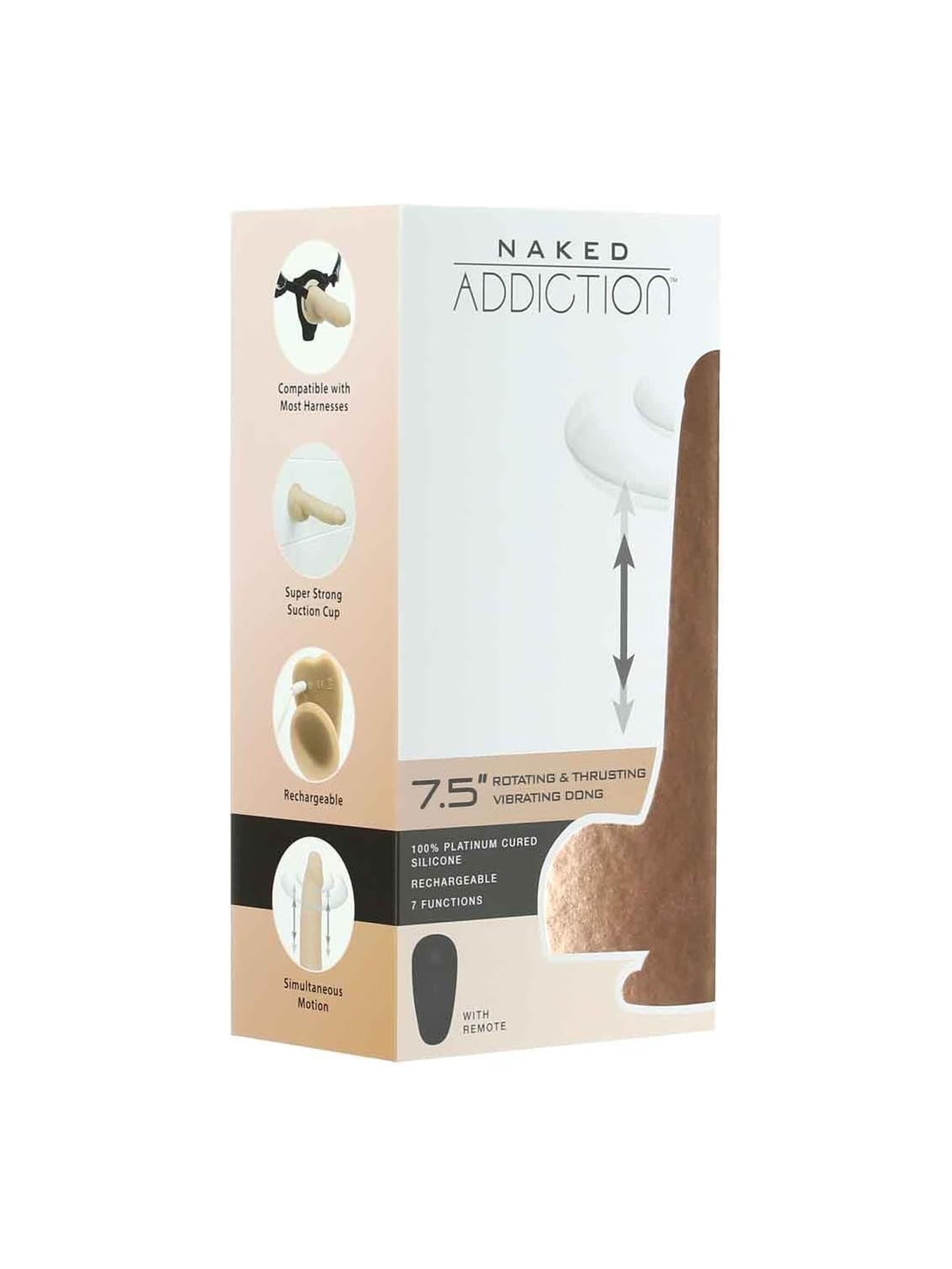 Swan Naked 7.5 Inch Thrusting - The Freak
