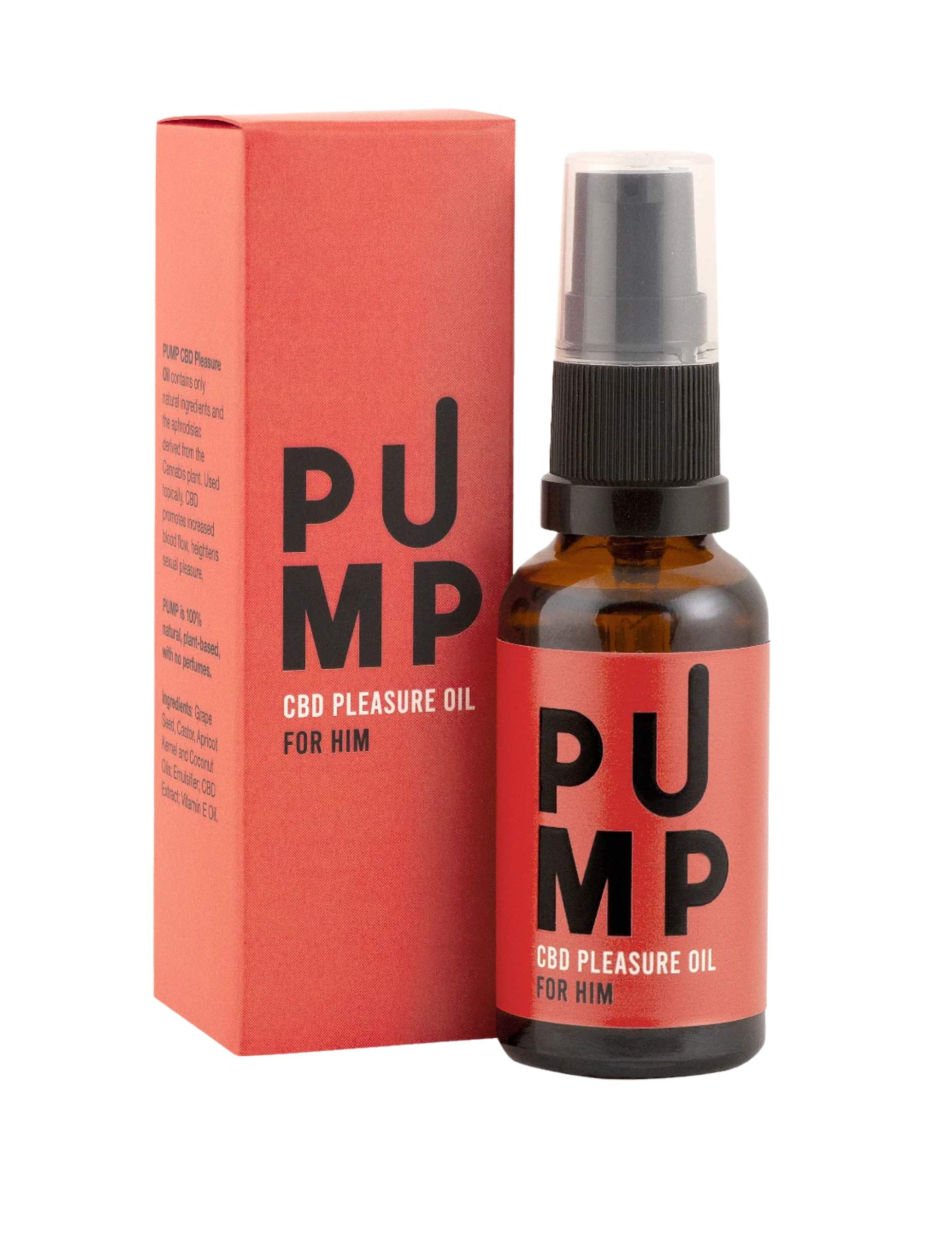 The Lube Ladies Pump for Him - CBD Pleasure Oil - 30ml
