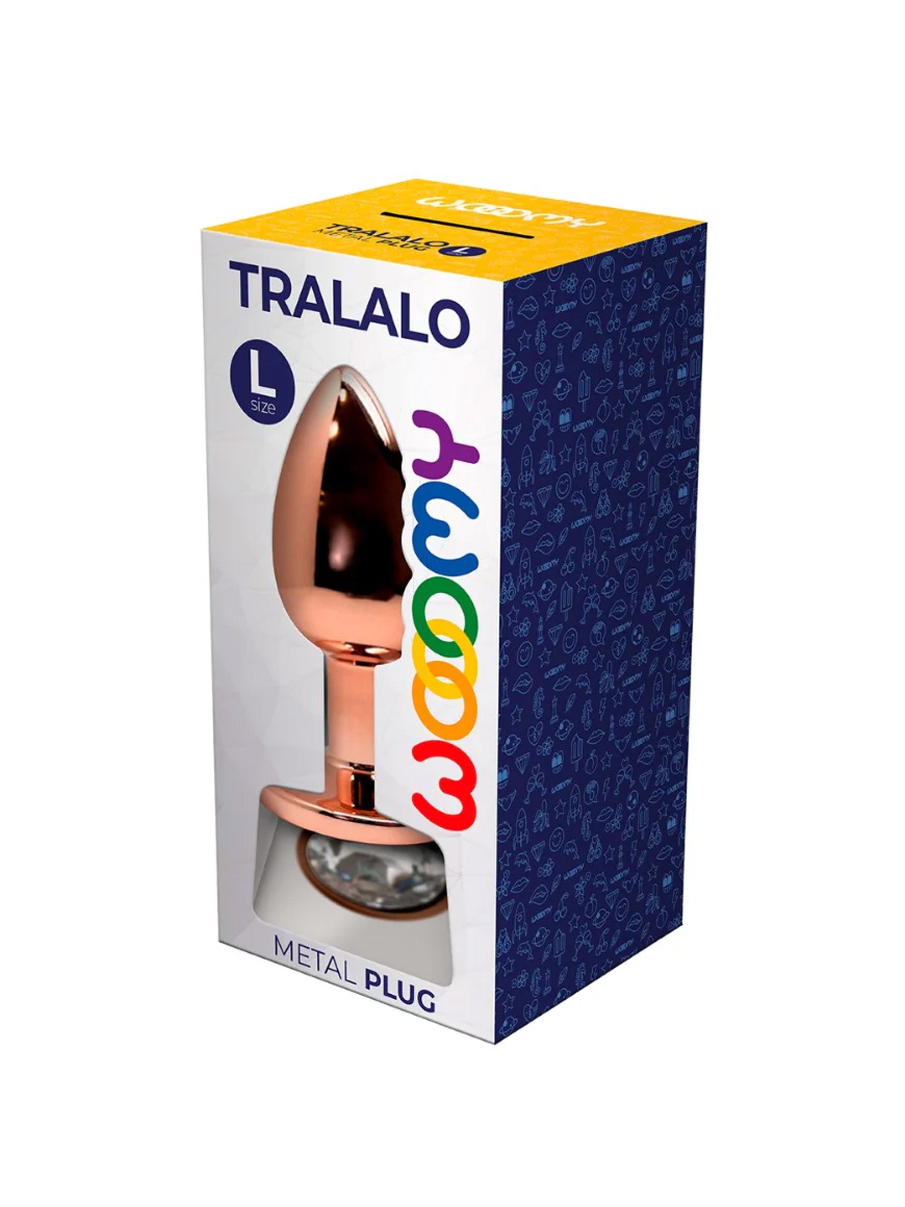 Wooomy Tralalo Metal Plug - Rose Gold White - L