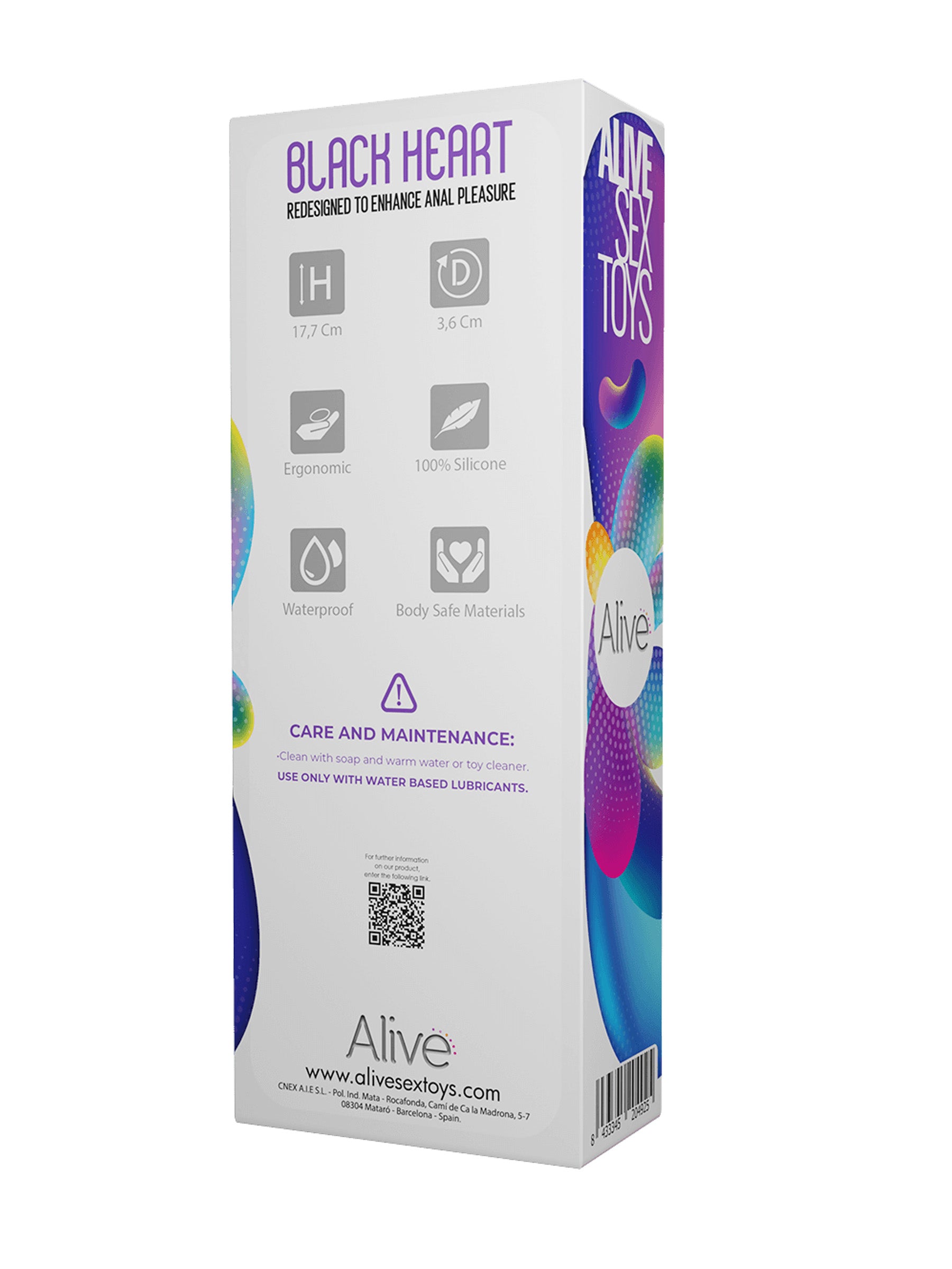 Adrien Lastic Alive Heart Anal Stimulator - Black