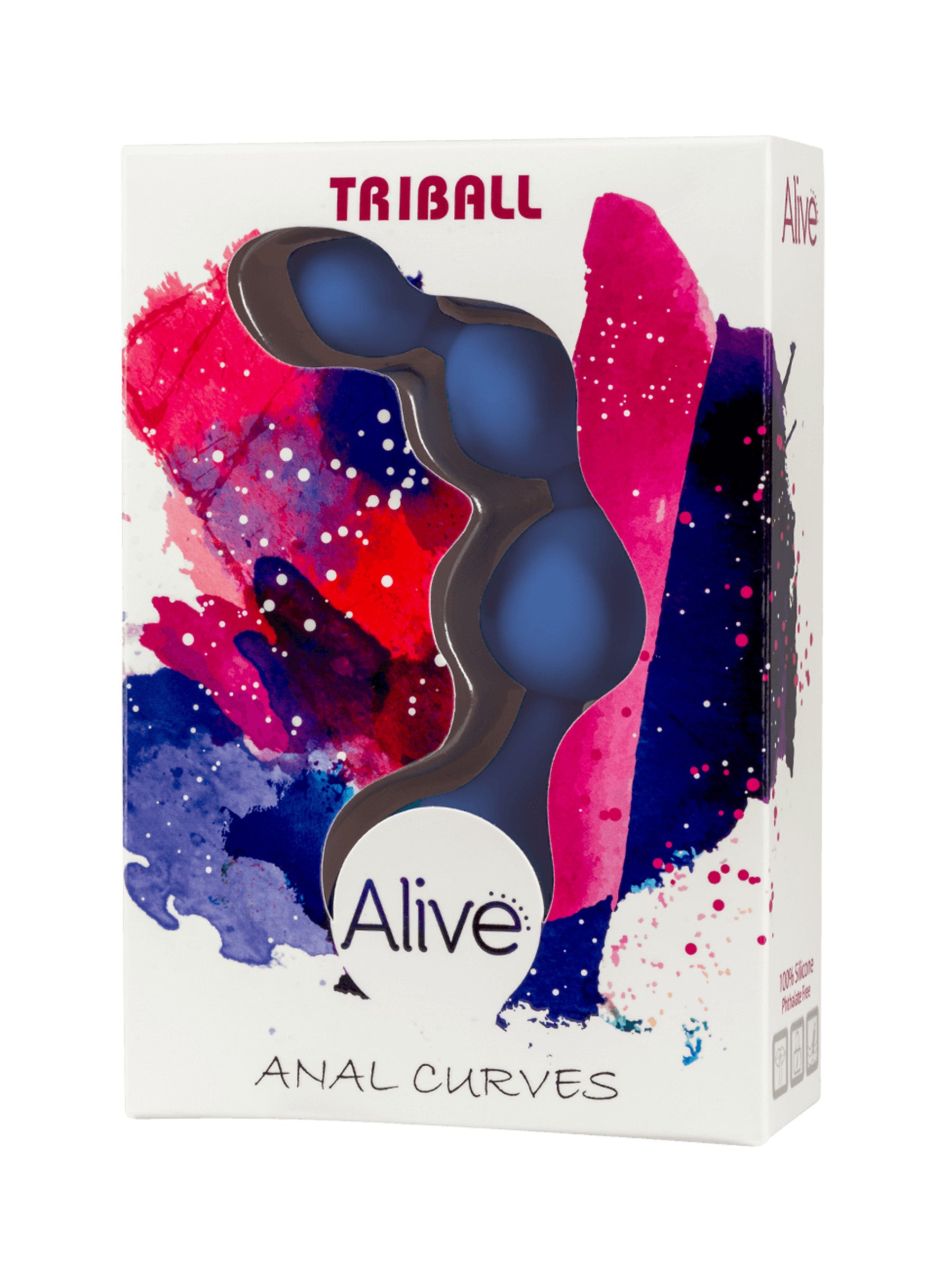 Adrien Lastic Alive Triball Anal Beads - Blue