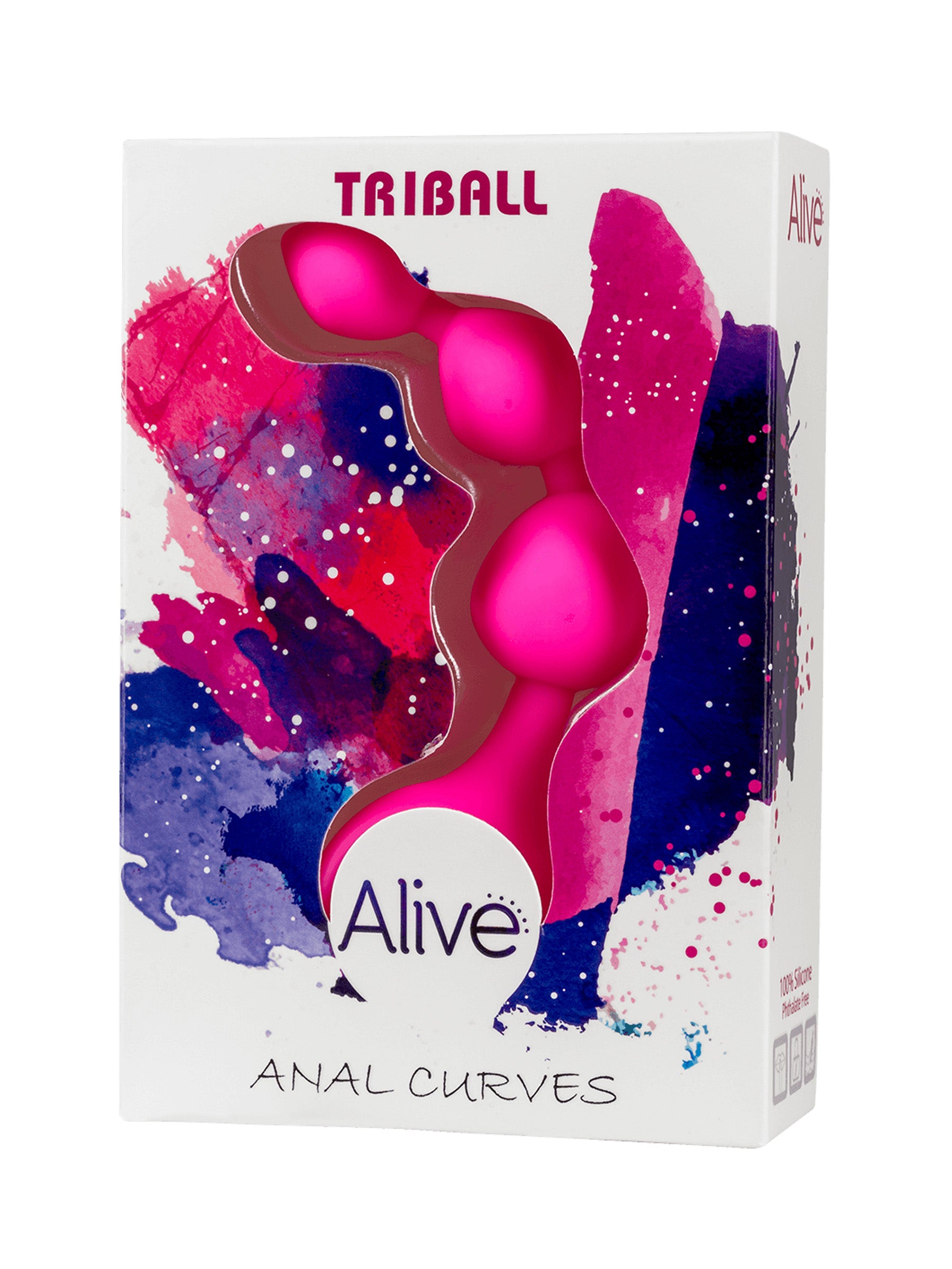 Adrien Lastic Alive Triball Anal Beads - Rose