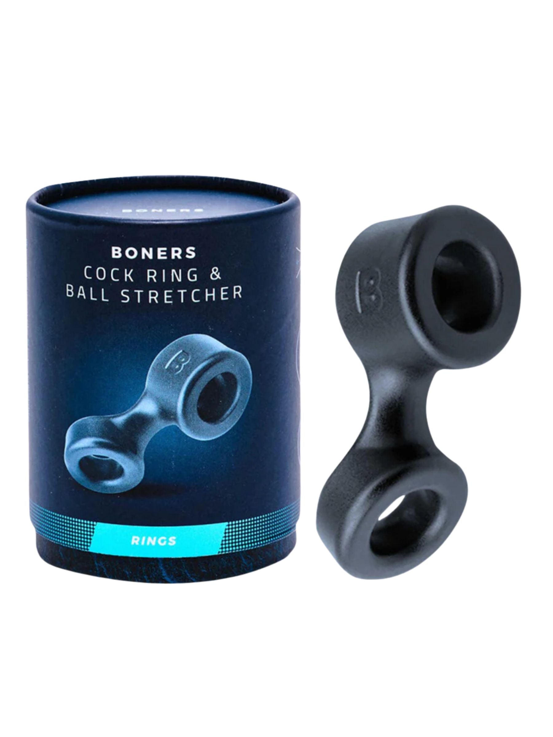 Boners - Cock-Ring And Ball- Stretcher - Grey