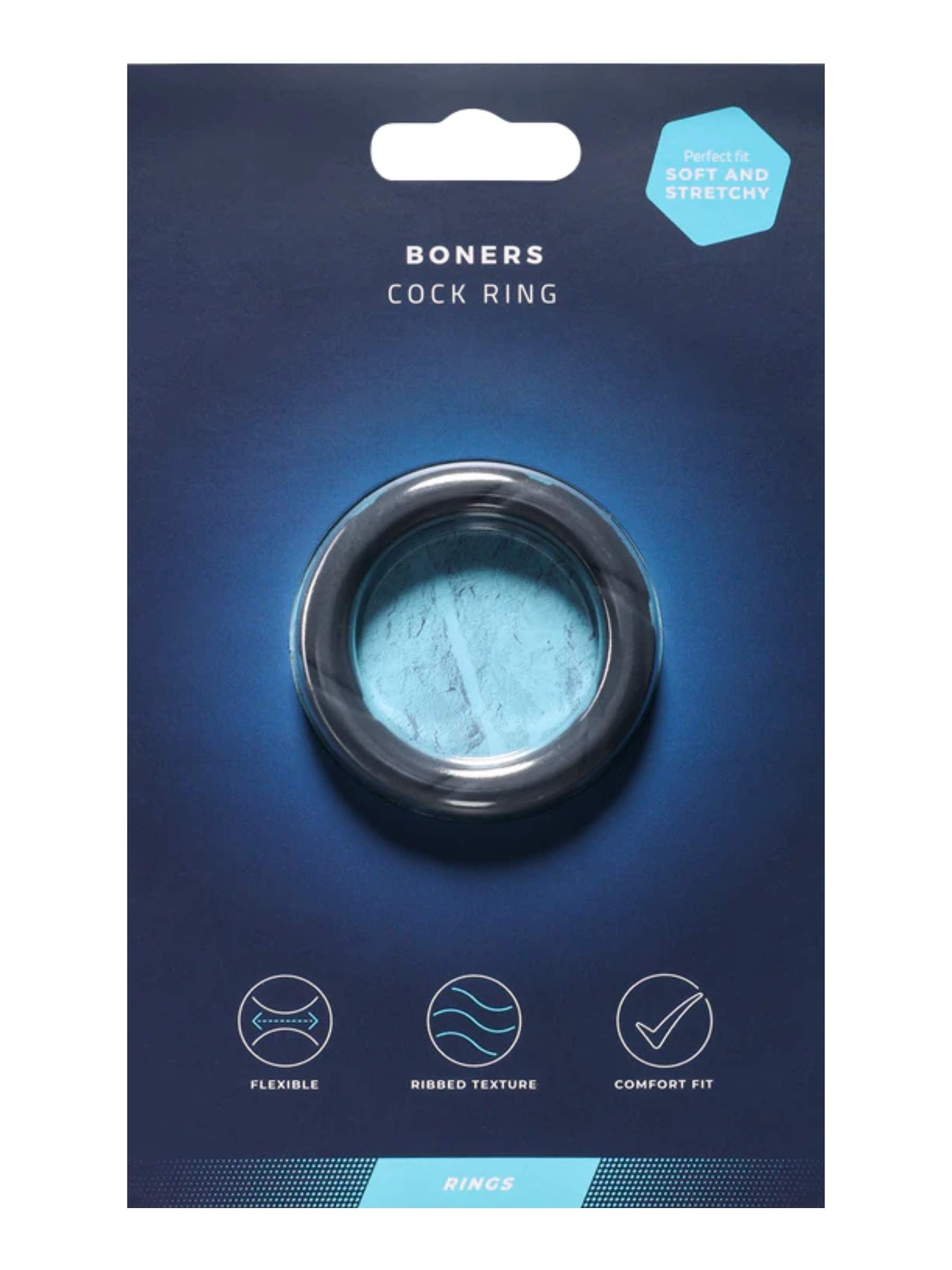 Boners Ergo Cock-Ring - Dark Blue