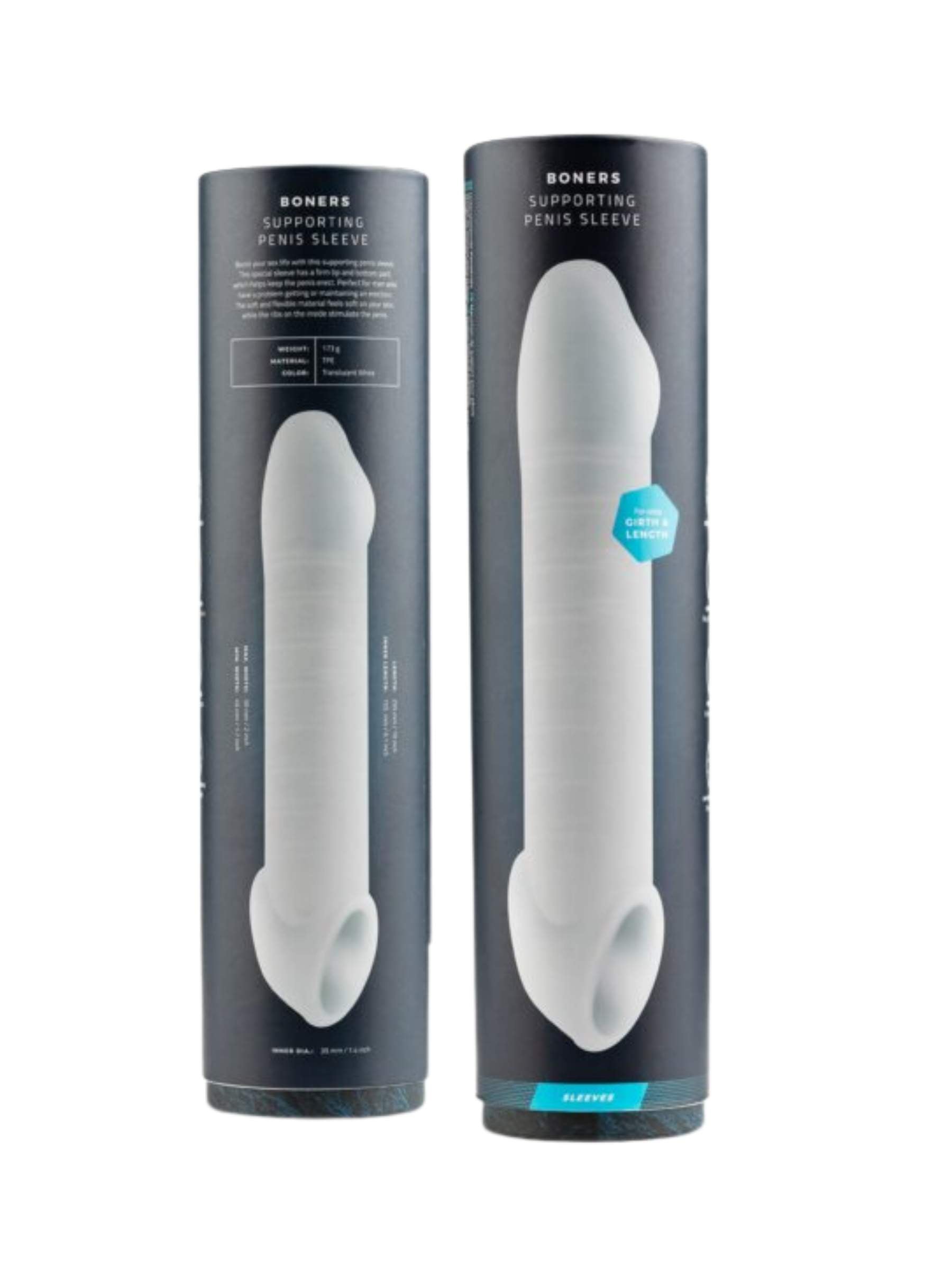 Boners Supporting Penis Sleeve - Clear White