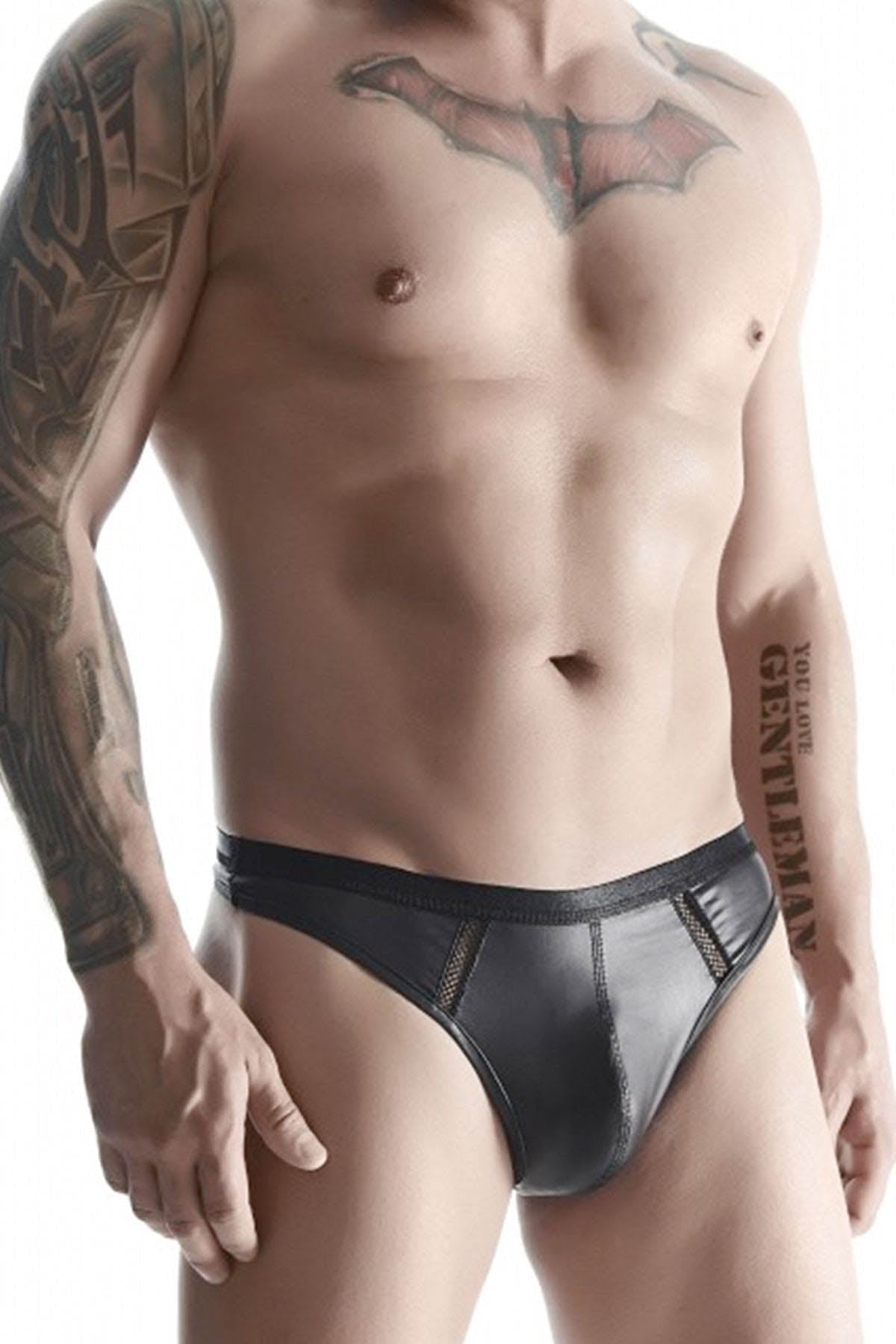 CRD Fetish Regnes Men's Thong - Black Fetish Wear