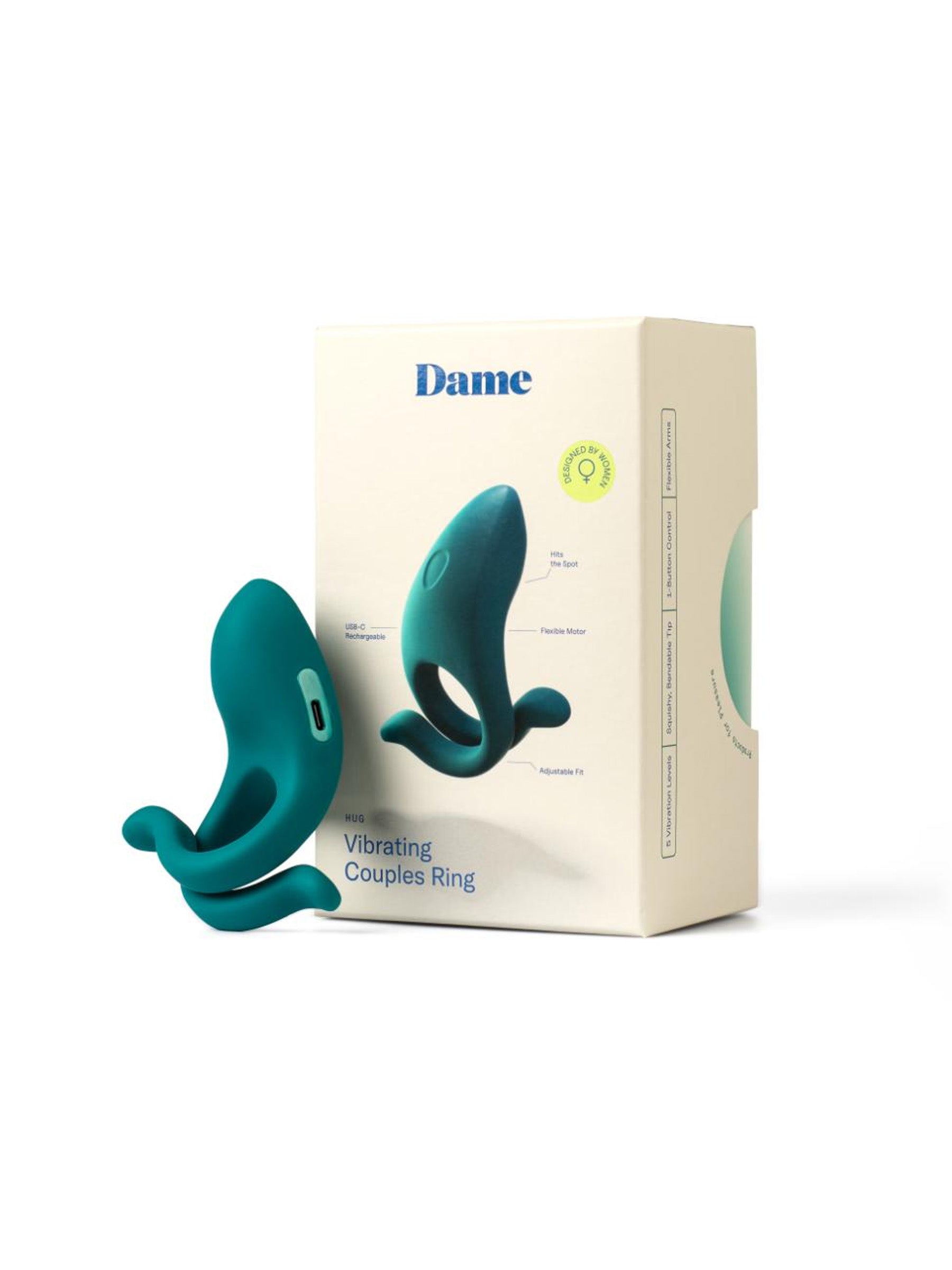 Dame Hug Adjustable Vibrating C-Ring