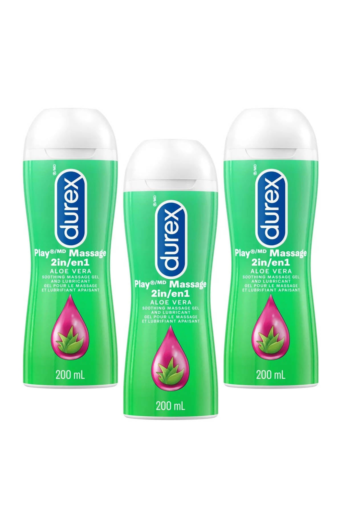 Durex 2-in-1 Aloe Vera Massage Gel - 200ml