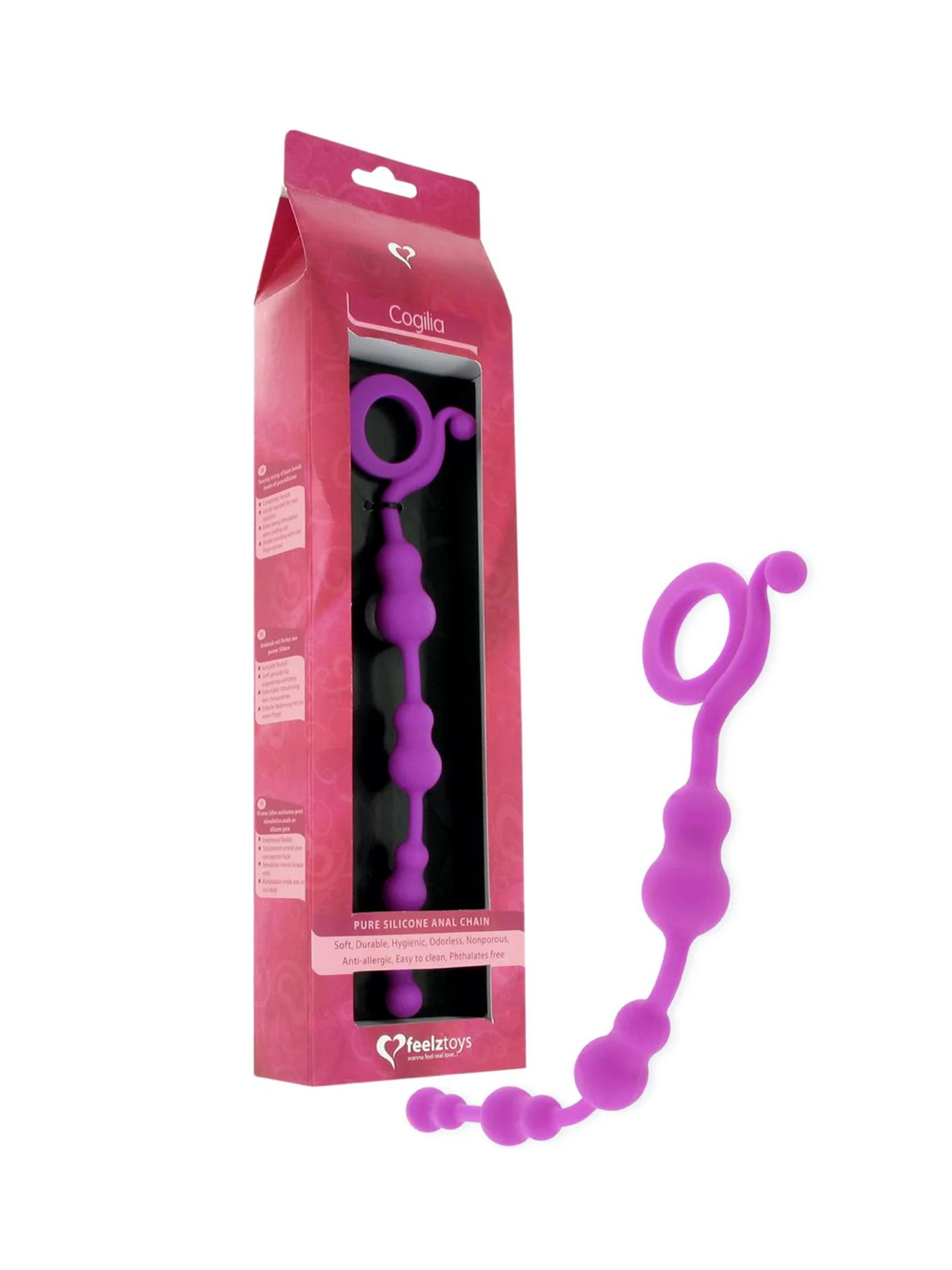 feelztoys cogilia anal beads pink