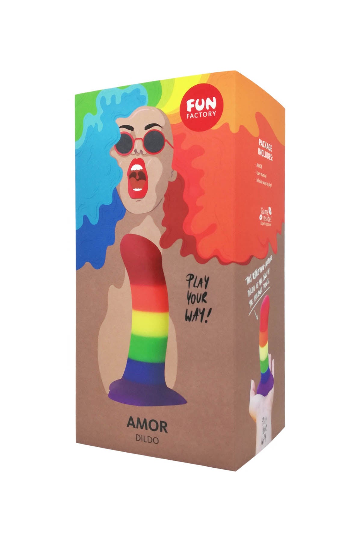Fun Factory Amor Pride Stub - Suction Base Dildo
