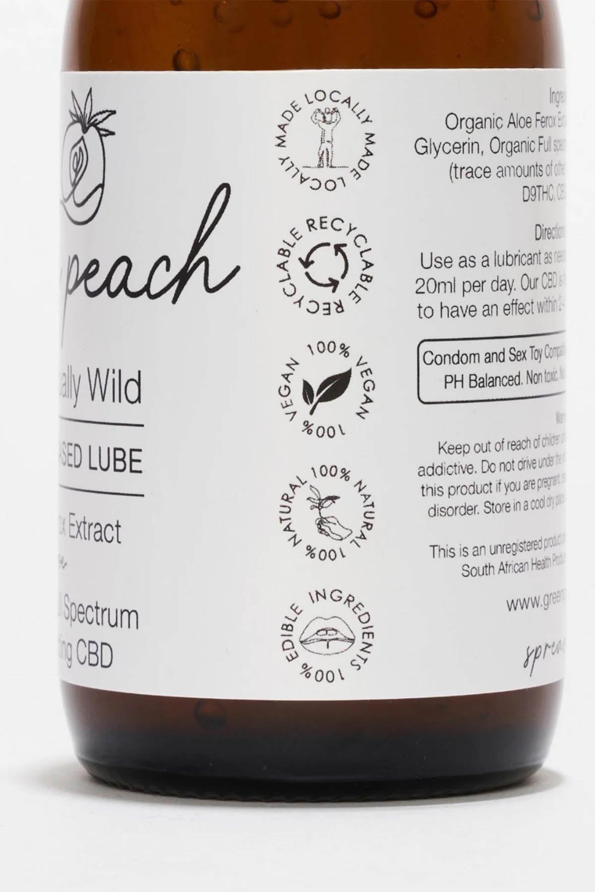 Green Peach Essensually Wild CBD Lubricant - 100ml