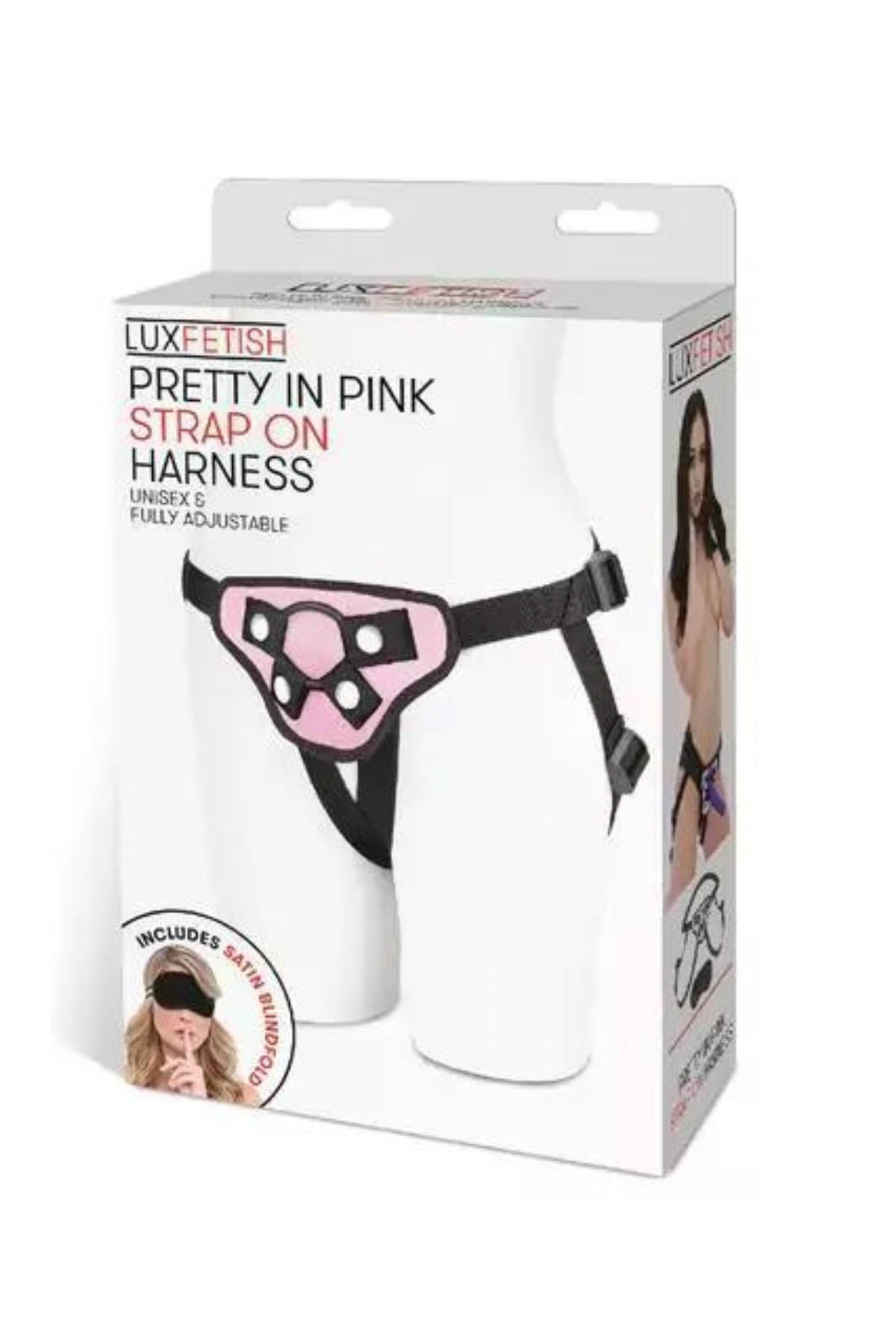 Lux Fetish Lux Pretty In Strap-On Harness - Pink