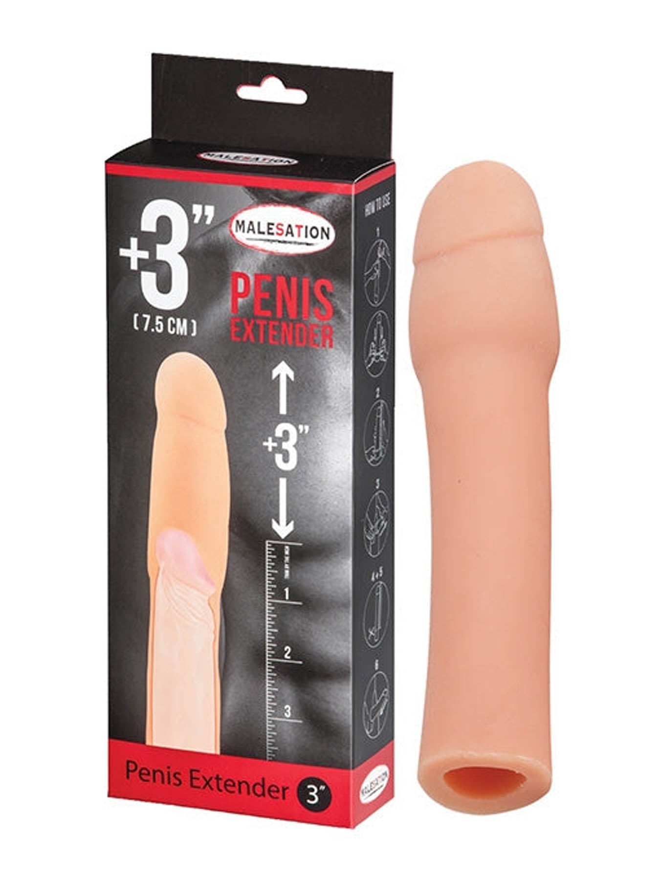 Malesation Penis Extender Sleeve - 3 Inch
