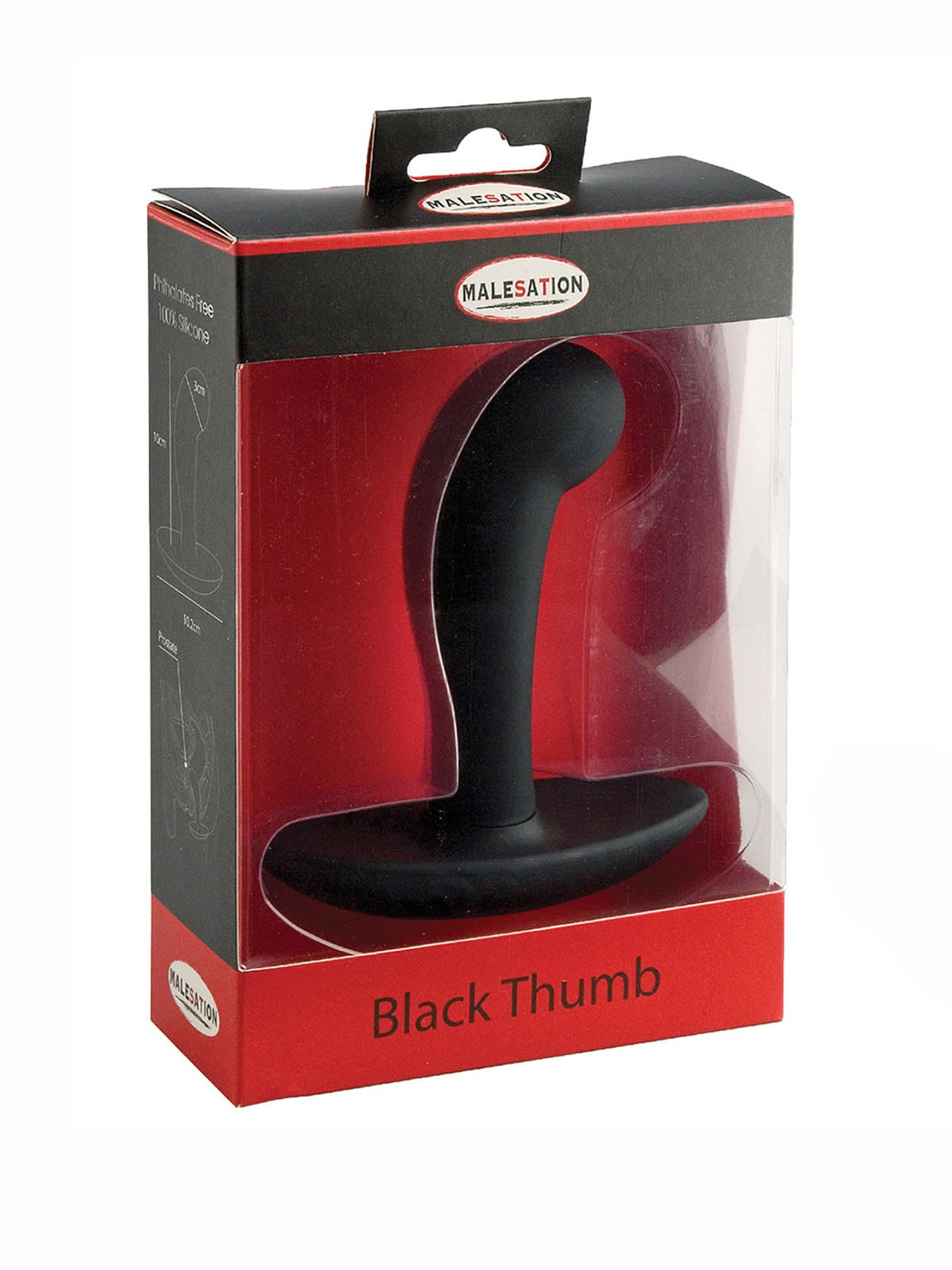 Malesation Thumb Anal Plug - Black