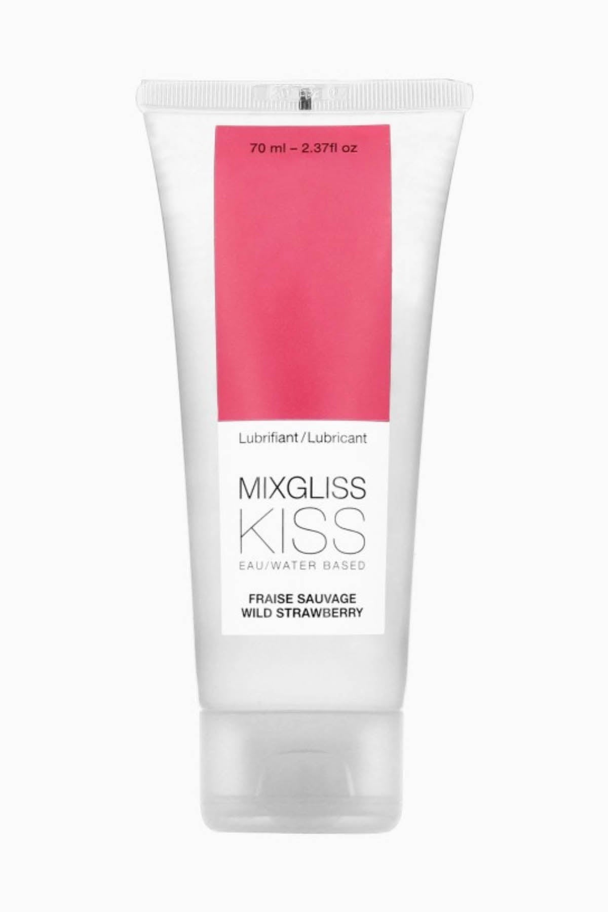 Mixgliss Kiss Wild Strawberry - Water-Based Lubricant - 70ml